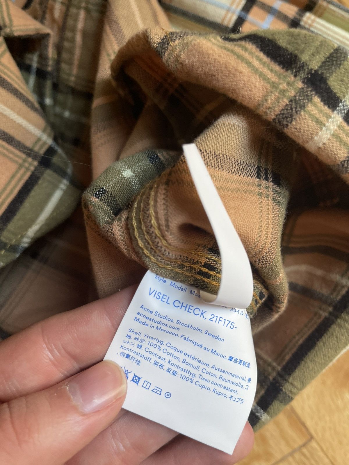 Acne Studios Acne Studios Bla Alonso Visel Check Flannel Size US M / EU 48-50 / 2 - 8 Thumbnail