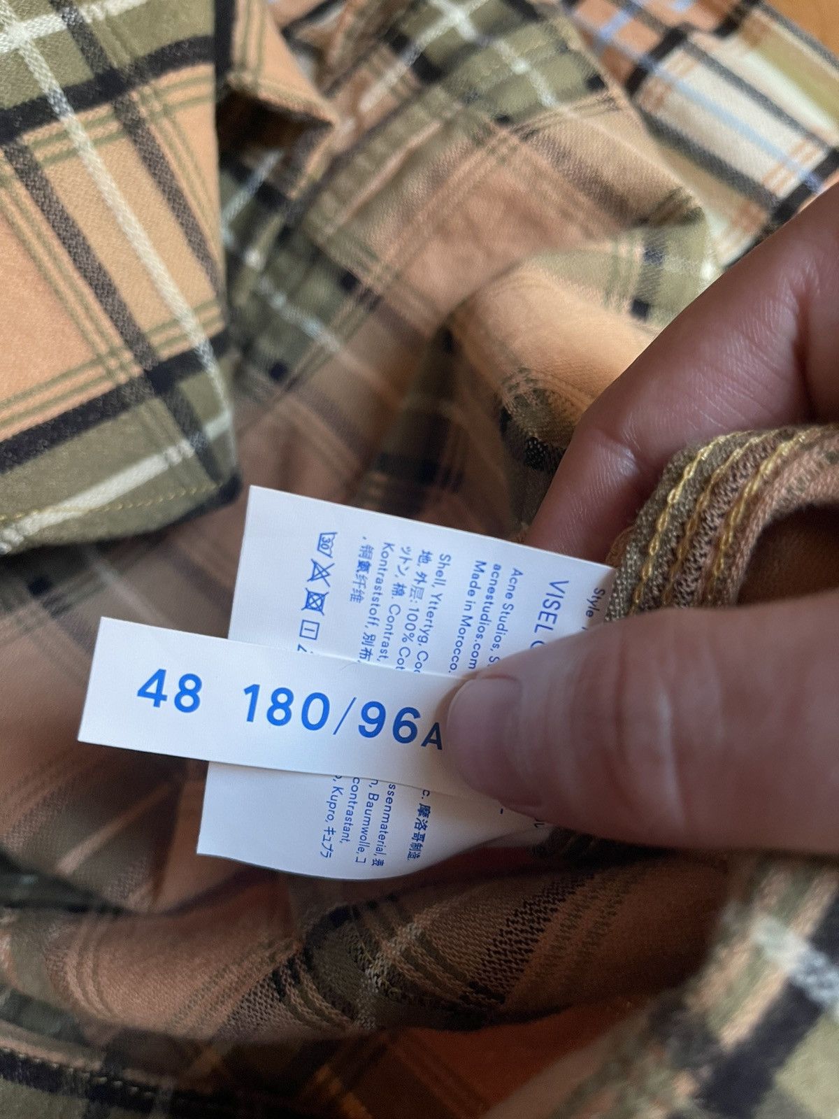 Acne Studios Acne Studios Bla Alonso Visel Check Flannel Size US M / EU 48-50 / 2 - 6 Thumbnail