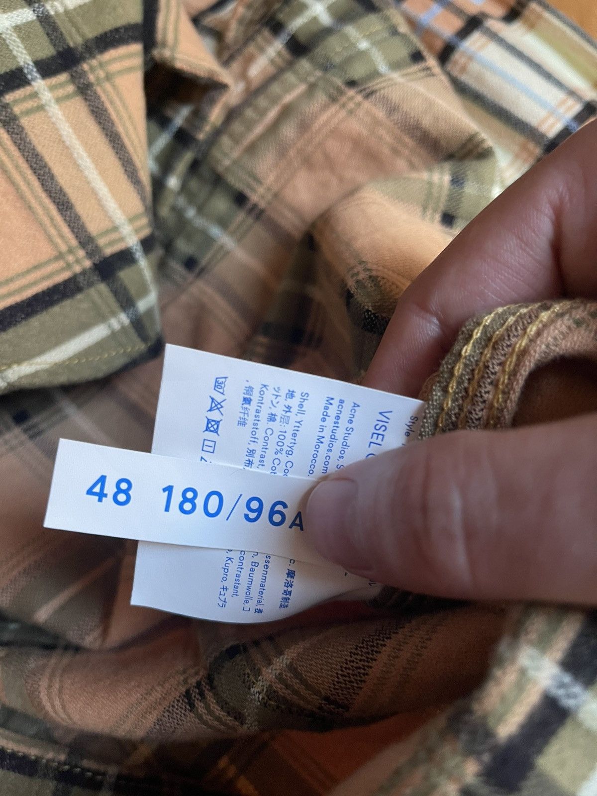 Acne Studios Acne Studios Bla Alonso Visel Check Flannel Size US M / EU 48-50 / 2 - 7 Thumbnail
