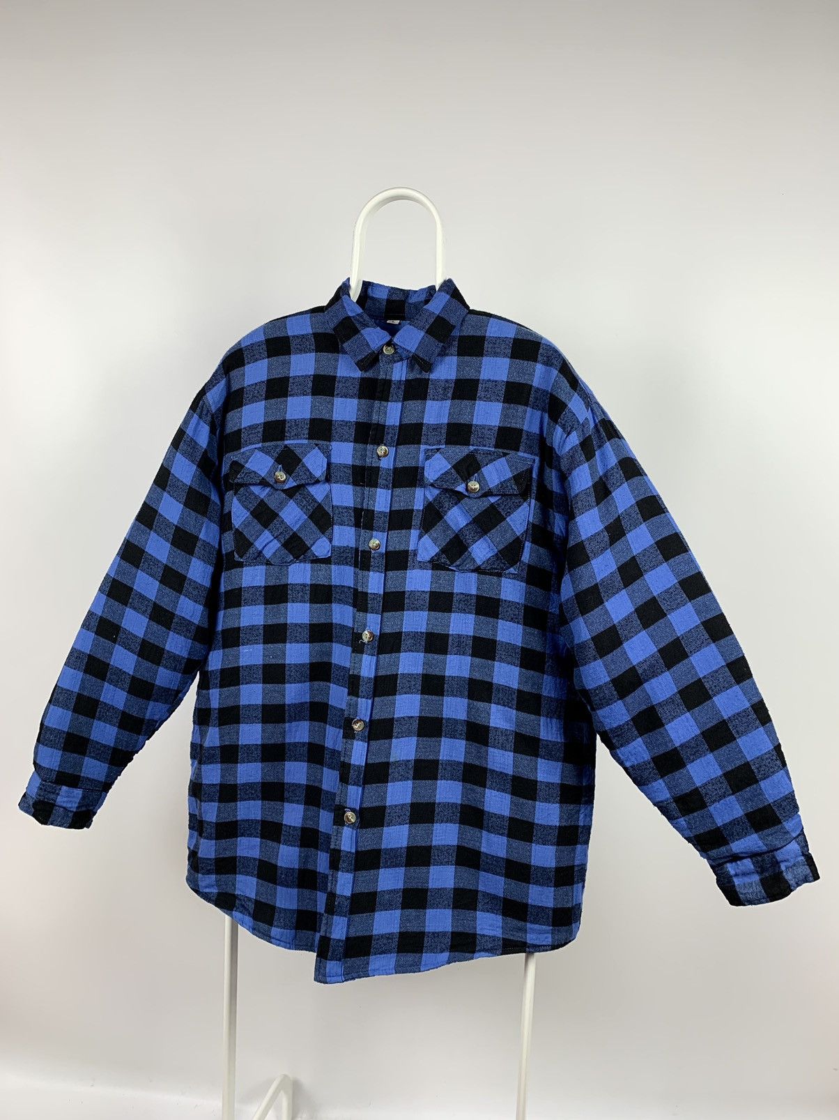 Flannel Vintage Flannel Plaid Jacket Quilted Travis Scott Style Size US L / EU 52-54 / 3 - 5 Thumbnail