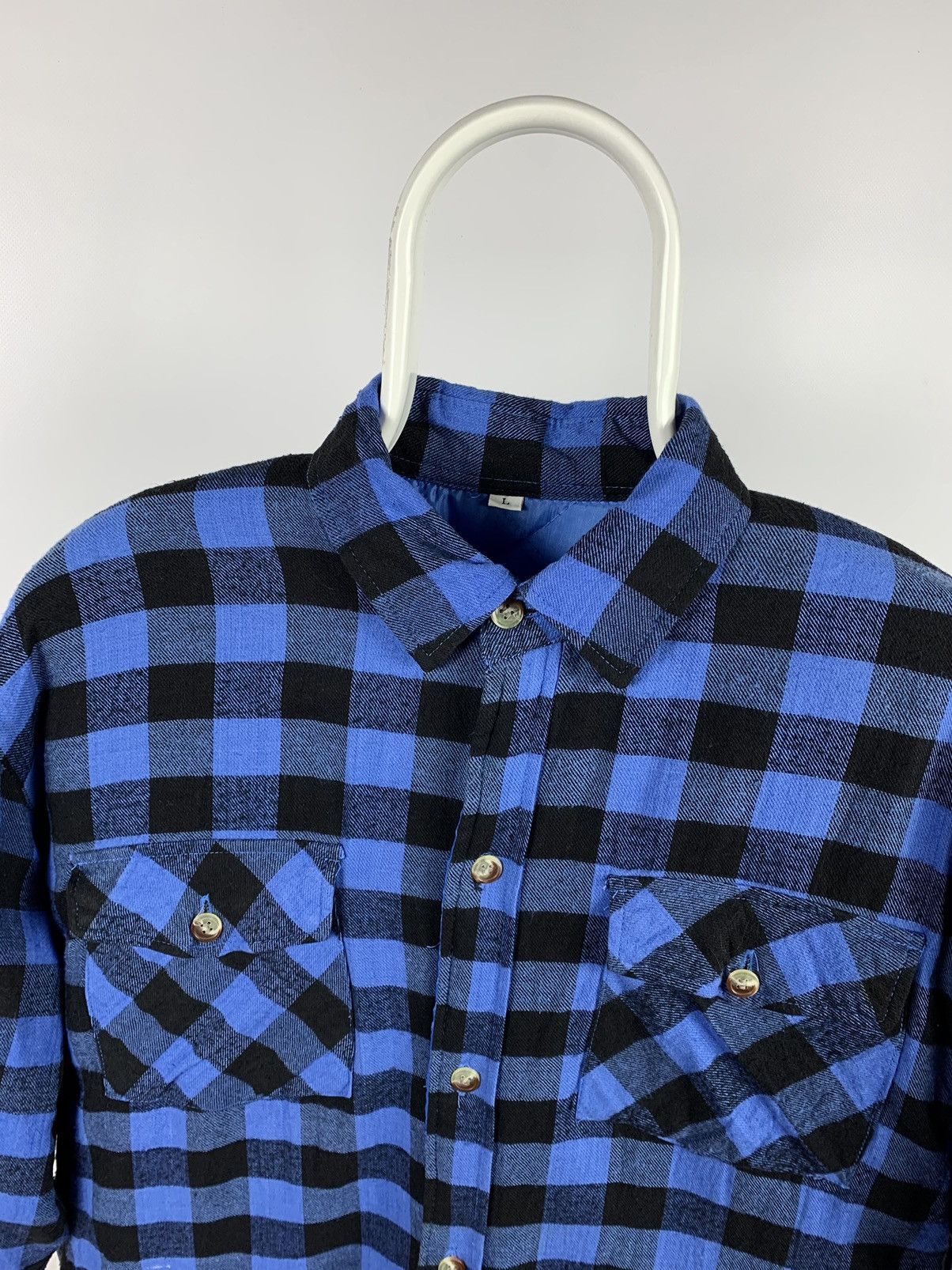 Flannel Vintage Flannel Plaid Jacket Quilted Travis Scott Style Size US L / EU 52-54 / 3 - 10 Thumbnail