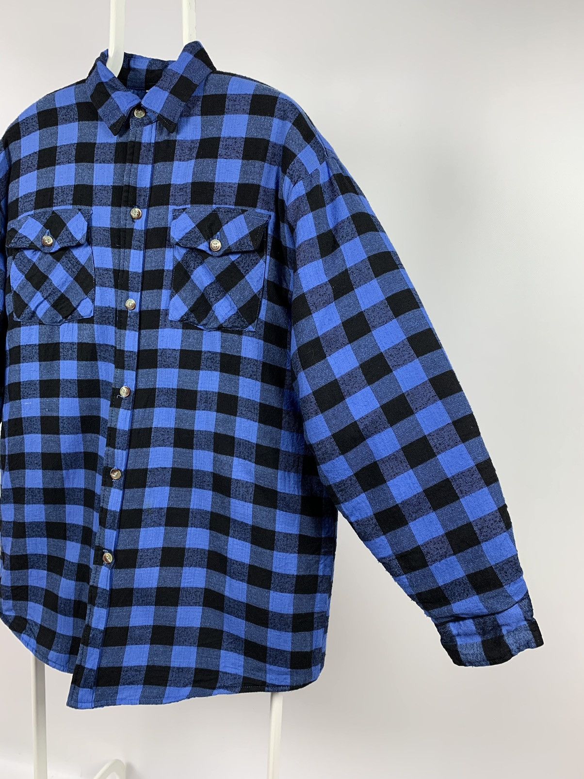 Flannel Vintage Flannel Plaid Jacket Quilted Travis Scott Style Size US L / EU 52-54 / 3 - 8 Thumbnail