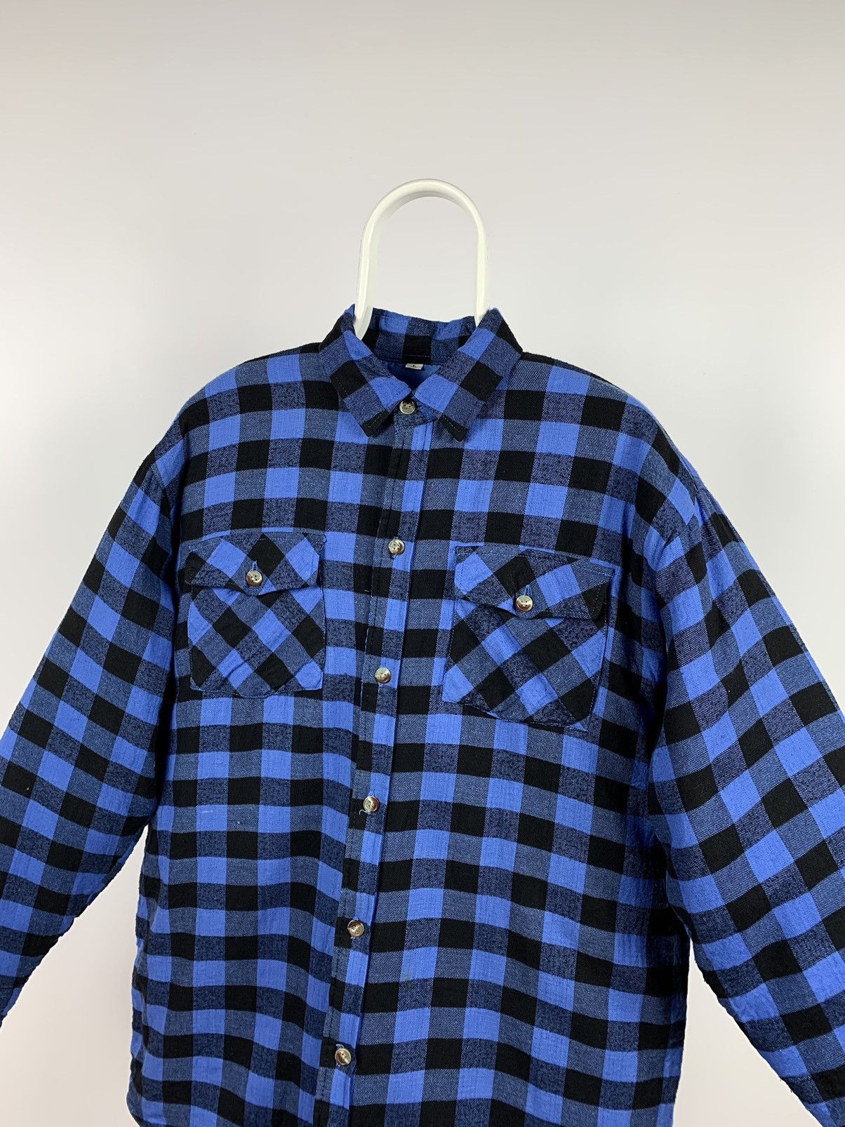 Flannel Vintage Flannel Plaid Jacket Quilted Travis Scott Style Size US L / EU 52-54 / 3 - 6 Thumbnail