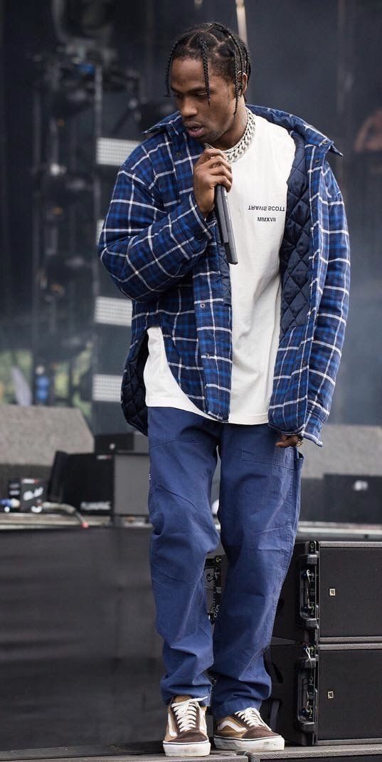 Flannel Vintage Flannel Plaid Jacket Quilted Travis Scott Style Size US L / EU 52-54 / 3 - 2 Thumbnail