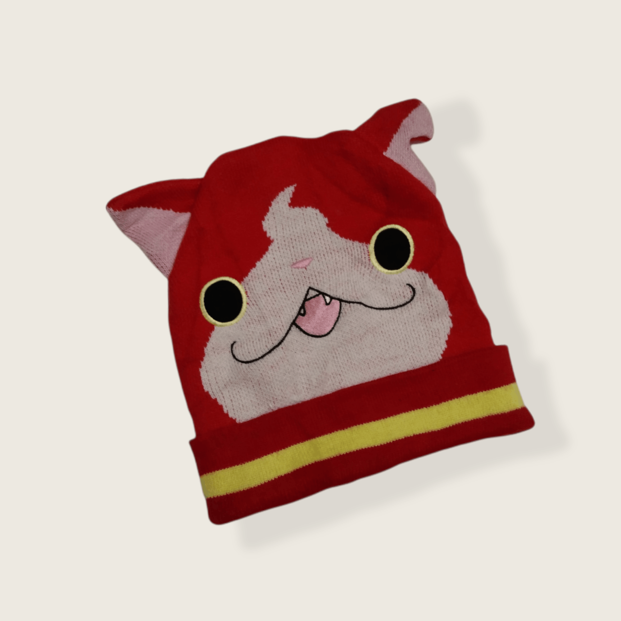 image of Anima x Cartoon Network Yokai Watch Ban Dai Beanie in Red, Men's