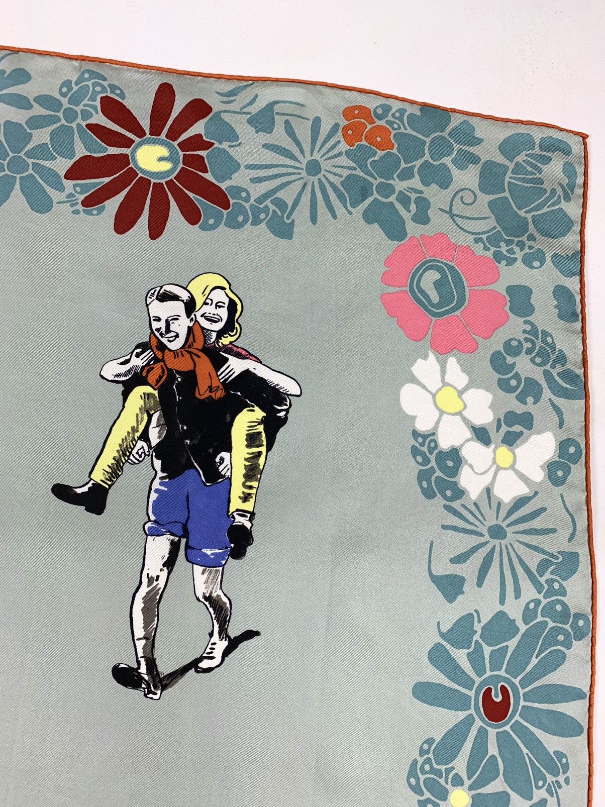 Nina Ricci Nina Ricci 100% Silk Scarf Made In Italy Kids Playing Size ONE SIZE - 5 Thumbnail