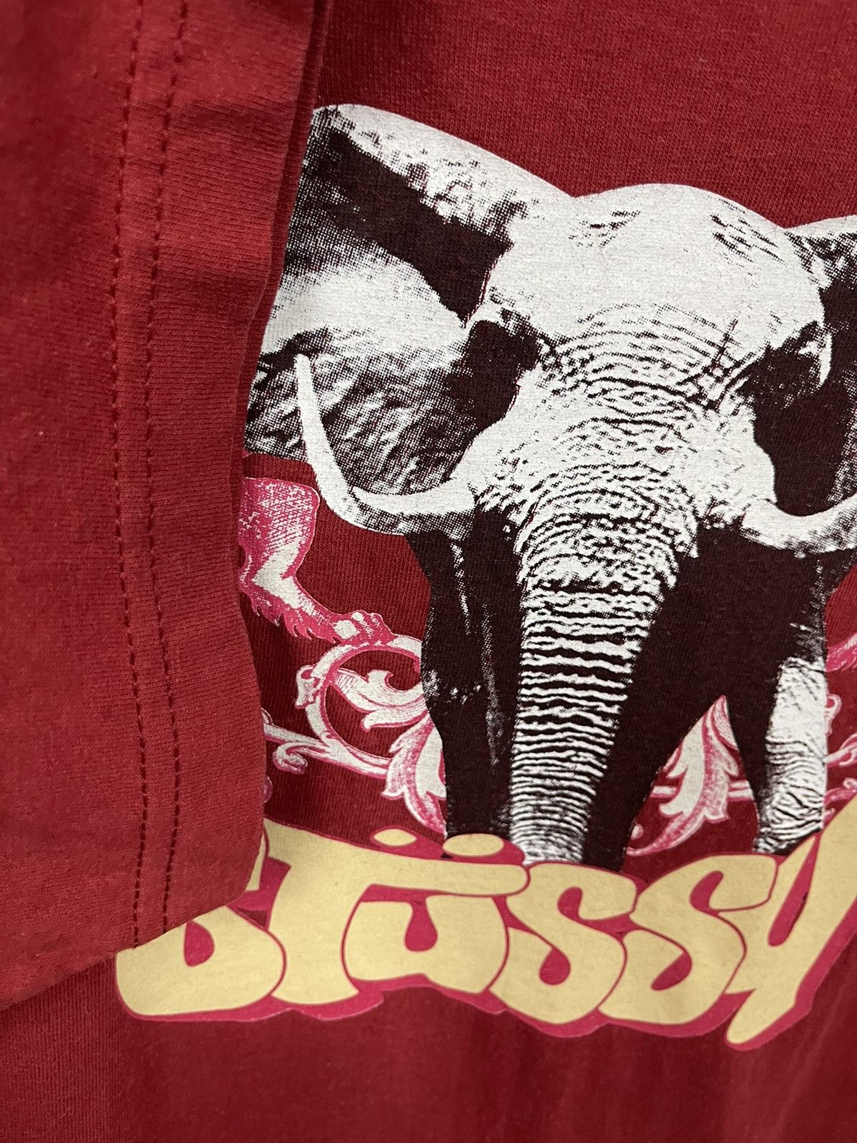Stussy × Vintage Rare Vintage Stussy Elephant Shirt Size US XL / EU 56 / 4 - 4 Thumbnail