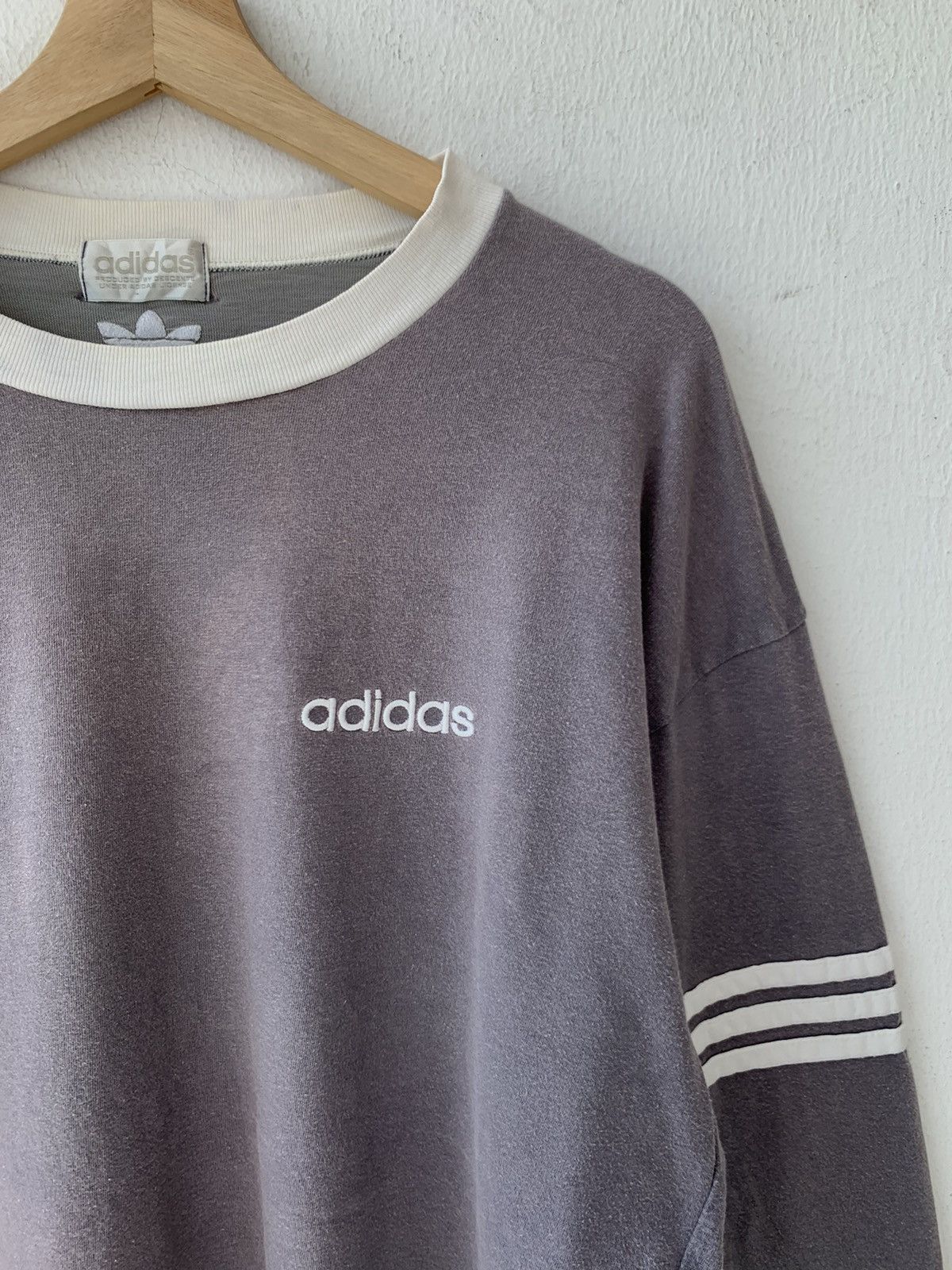 Adidas Vintage 90’s Sunfaded Adidas Descente Long Sleeve Size US L / EU 52-54 / 3 - 2 Thumbnail