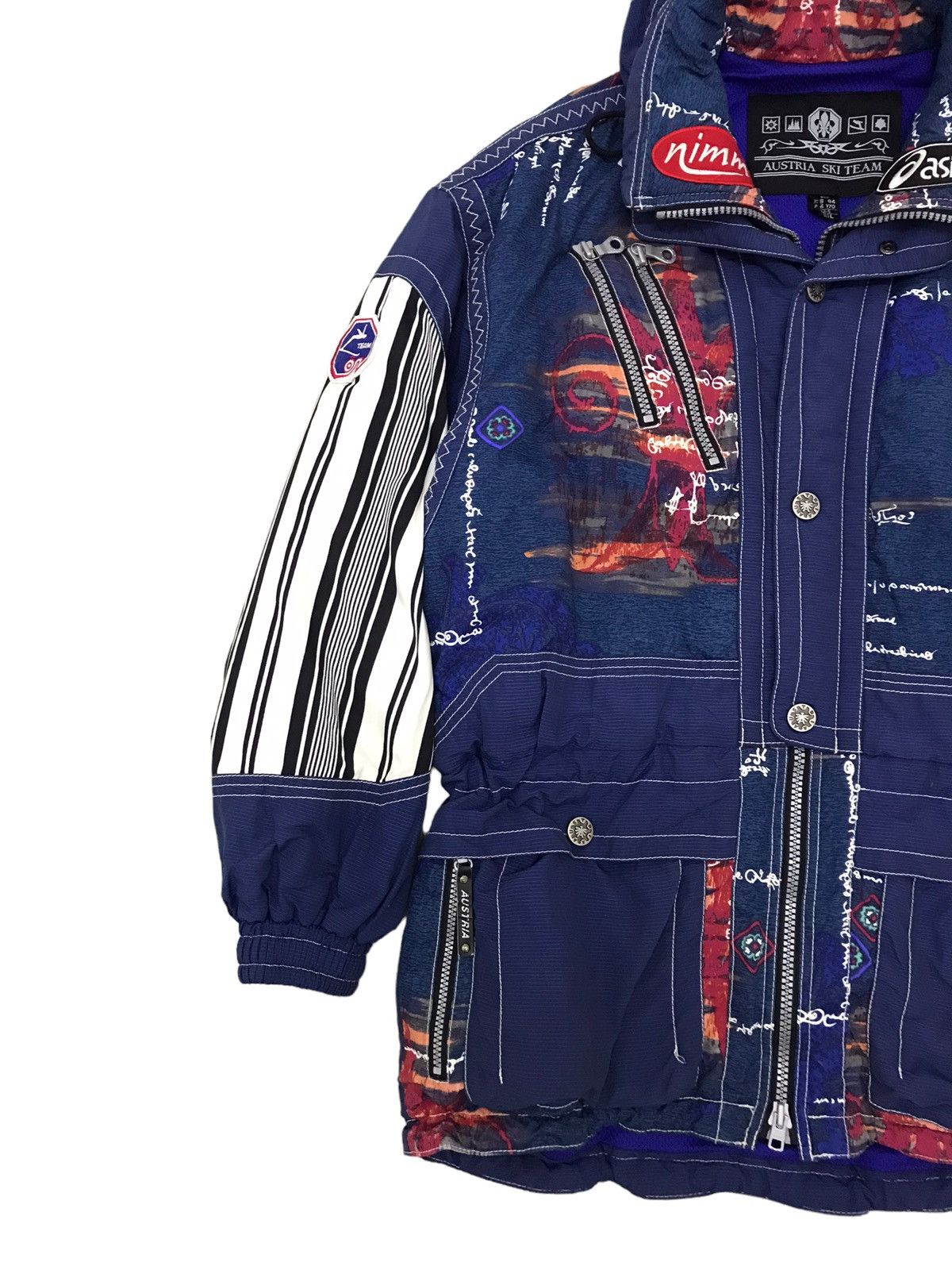 Asics Vintage Austria Ski Team NIMM Asics Ski Snowboard Jacket Size US L / EU 52-54 / 3 - 3 Thumbnail