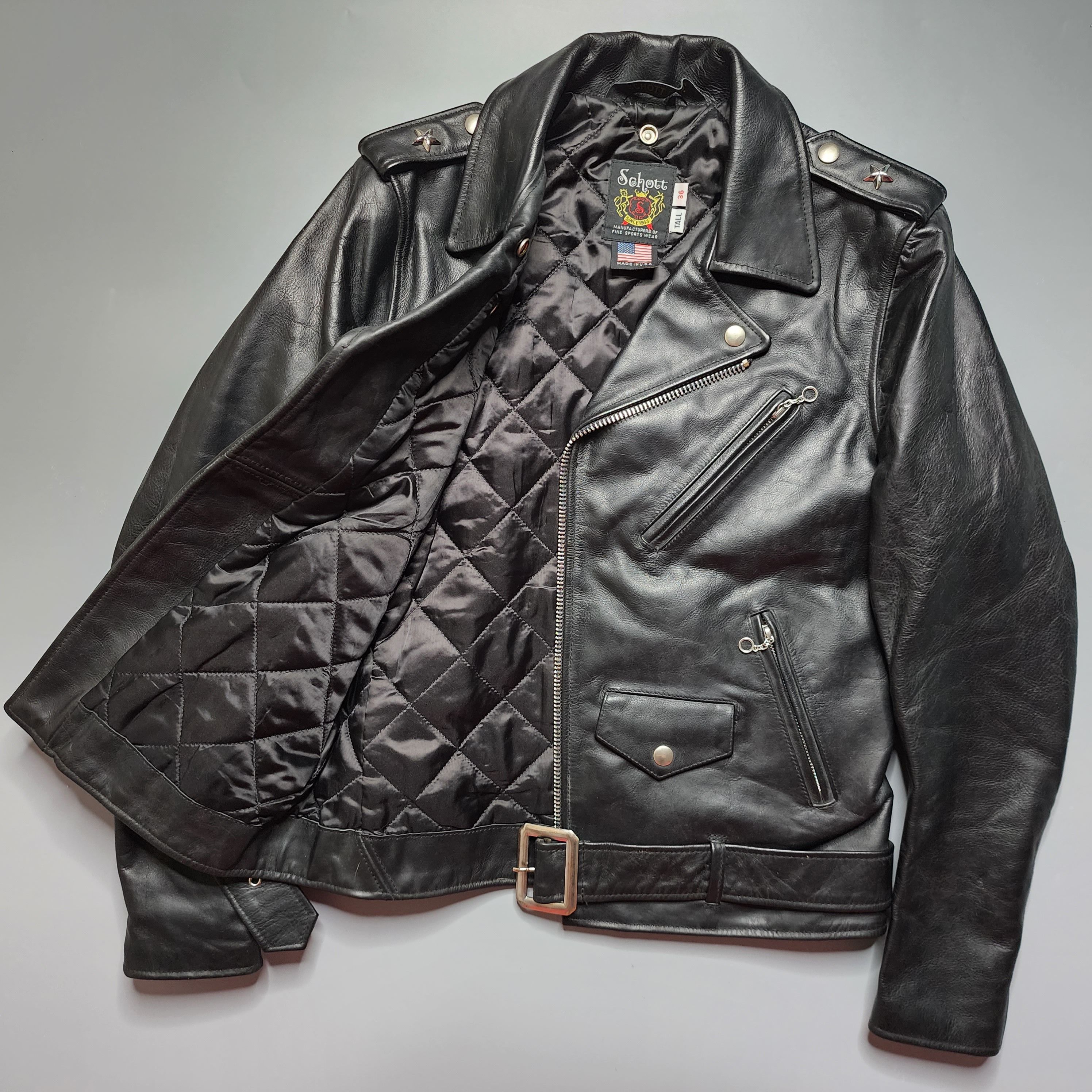 Schott Schott NYC - 613UST Vintage One Star Rider Jacket Size US S / EU 44-46 / 1 - 2 Thumbnail