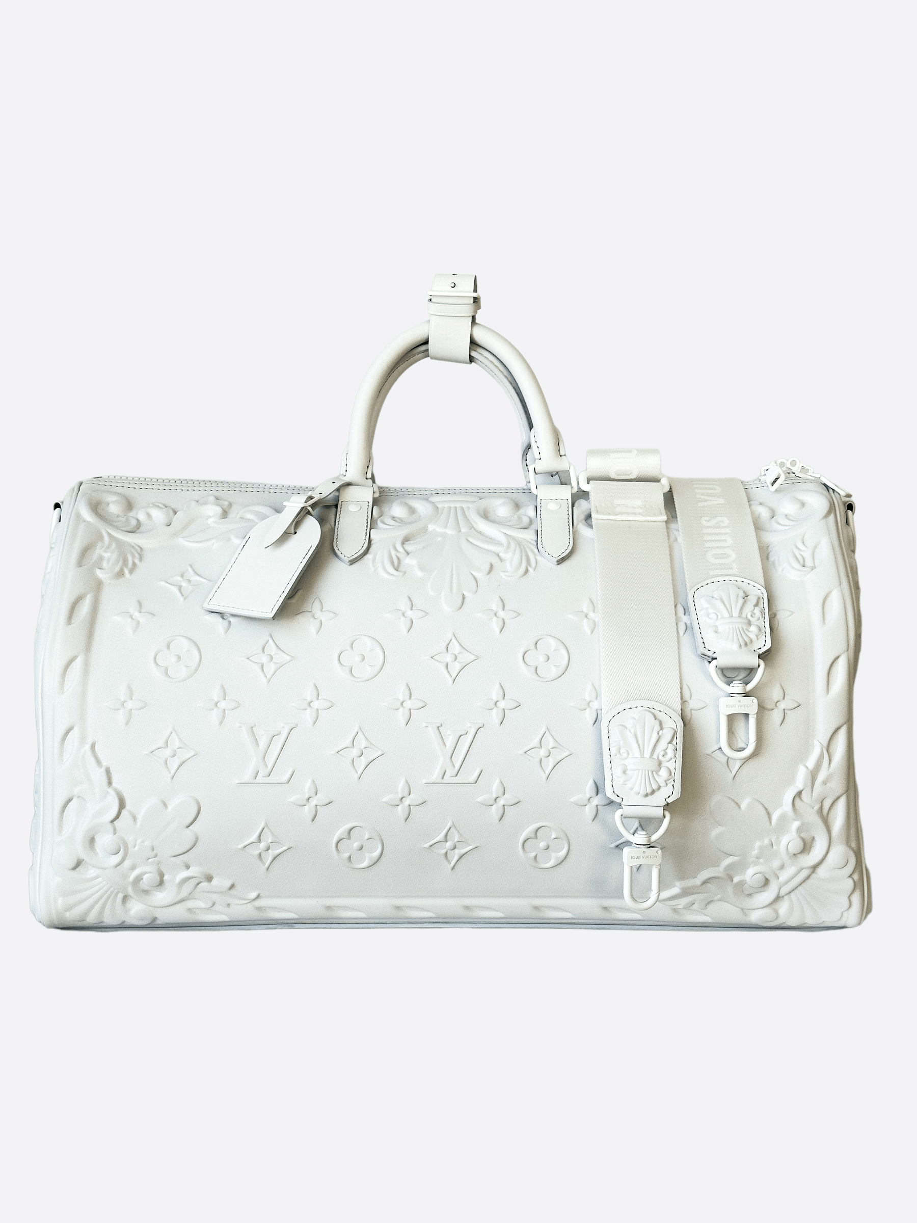 Louis Vuitton Keepall Bandouliere 50 Optic White