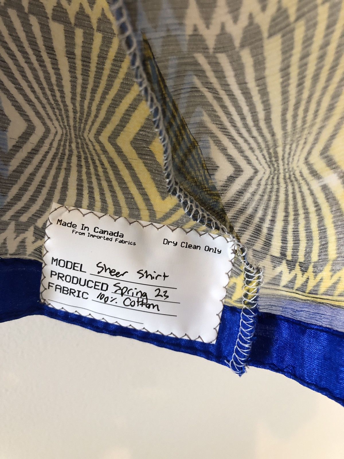 Chorley × Handmade Chorley handmade sheer psychedelic floral bowling shirt Size US L / EU 52-54 / 3 - 7 Thumbnail