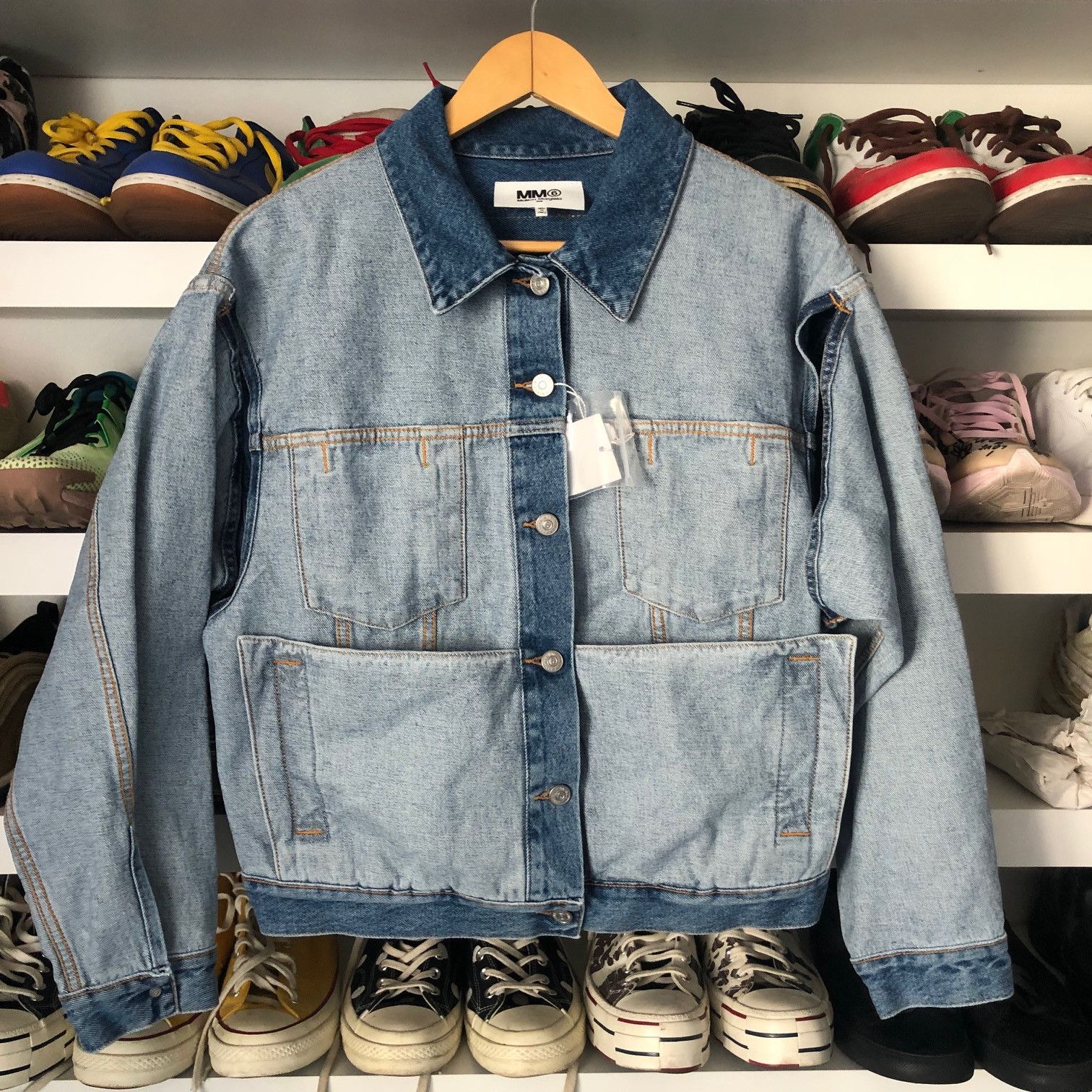Maison Margiela MAISON MARGIELA MM6 Reversed Denim Jacket Size S / US 4 / IT 40 - 1 Thumbnail