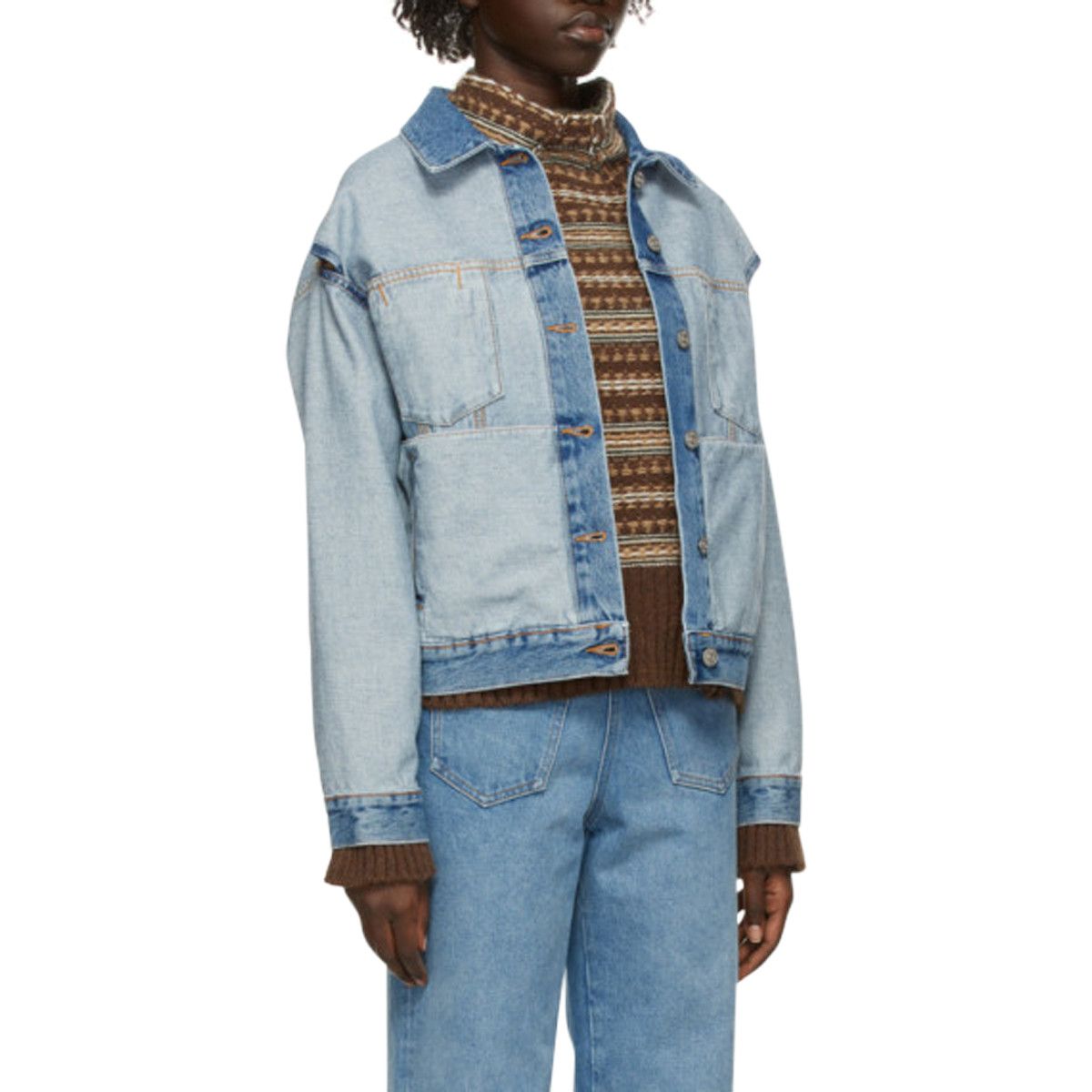 Maison Margiela MAISON MARGIELA MM6 Reversed Denim Jacket Size S / US 4 / IT 40 - 11 Thumbnail