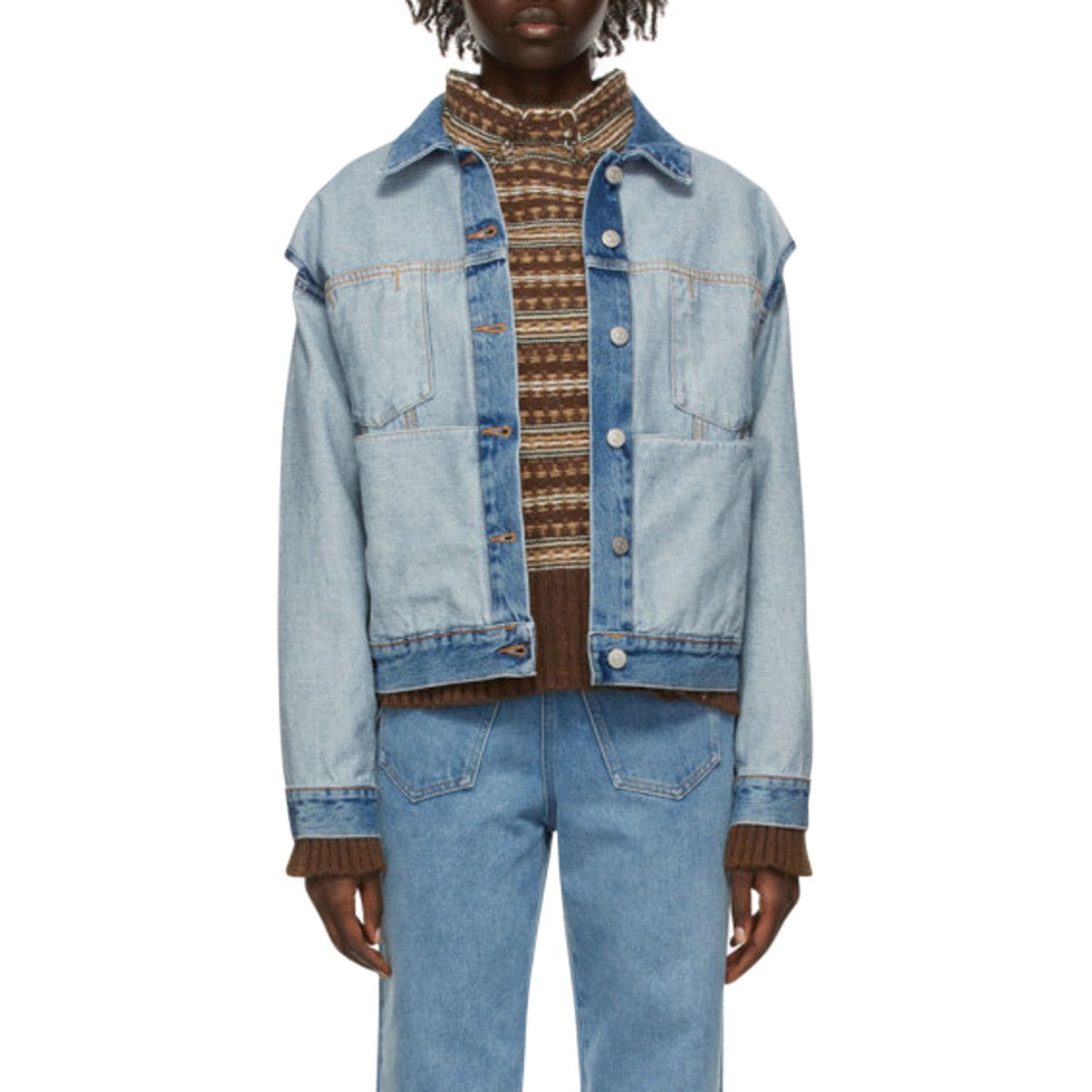 Maison Margiela MAISON MARGIELA MM6 Reversed Denim Jacket Size S / US 4 / IT 40 - 3 Thumbnail