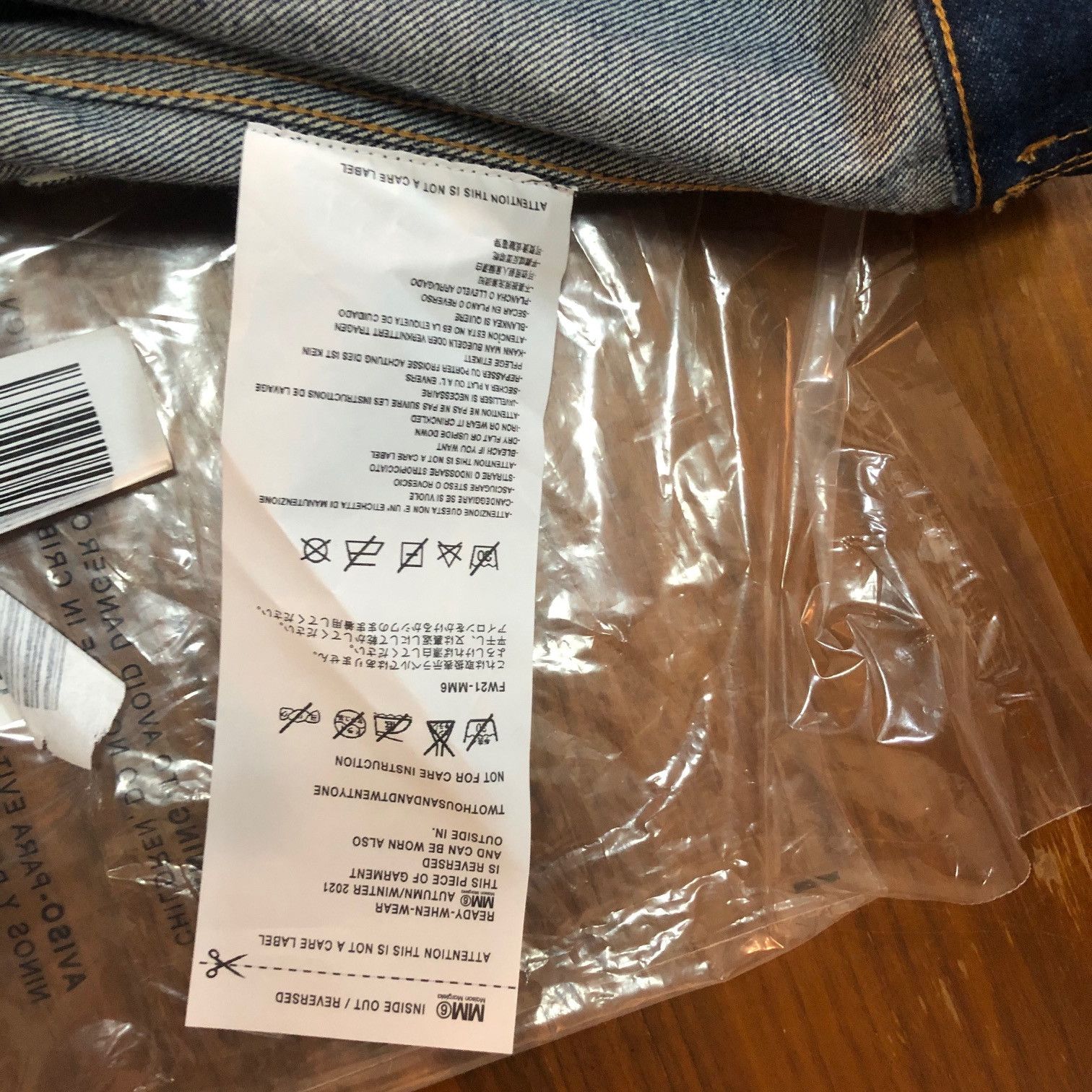 Maison Margiela MAISON MARGIELA MM6 Reversed Denim Jacket Size S / US 4 / IT 40 - 6 Thumbnail