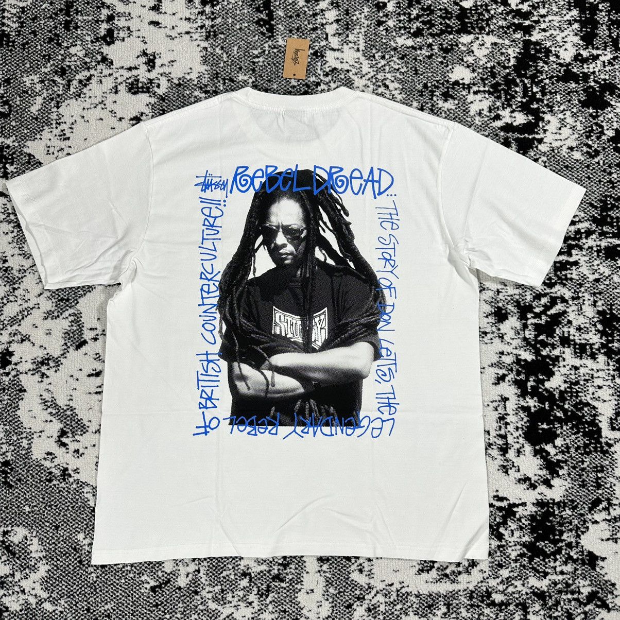 image of Stussy Rebel Dread Tee White / Medium, Men's