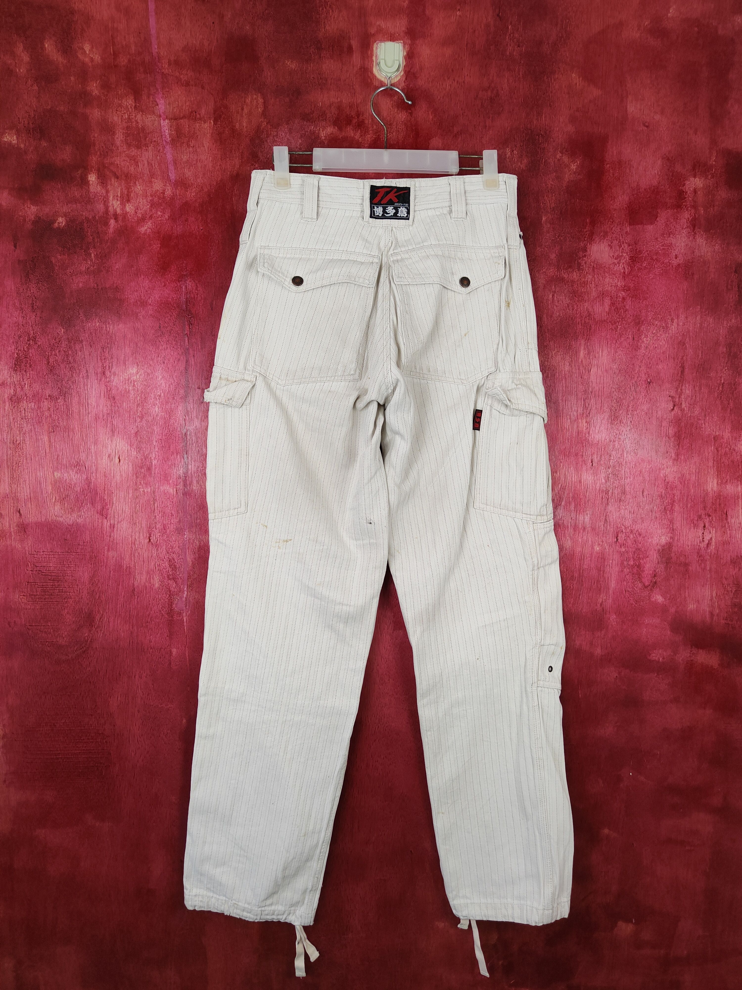 Japanese Brand DL Hakata Tobi White Multi Pocket Tactical Cargo Pants #S472 Size US 28 / EU 44 - 9 Thumbnail
