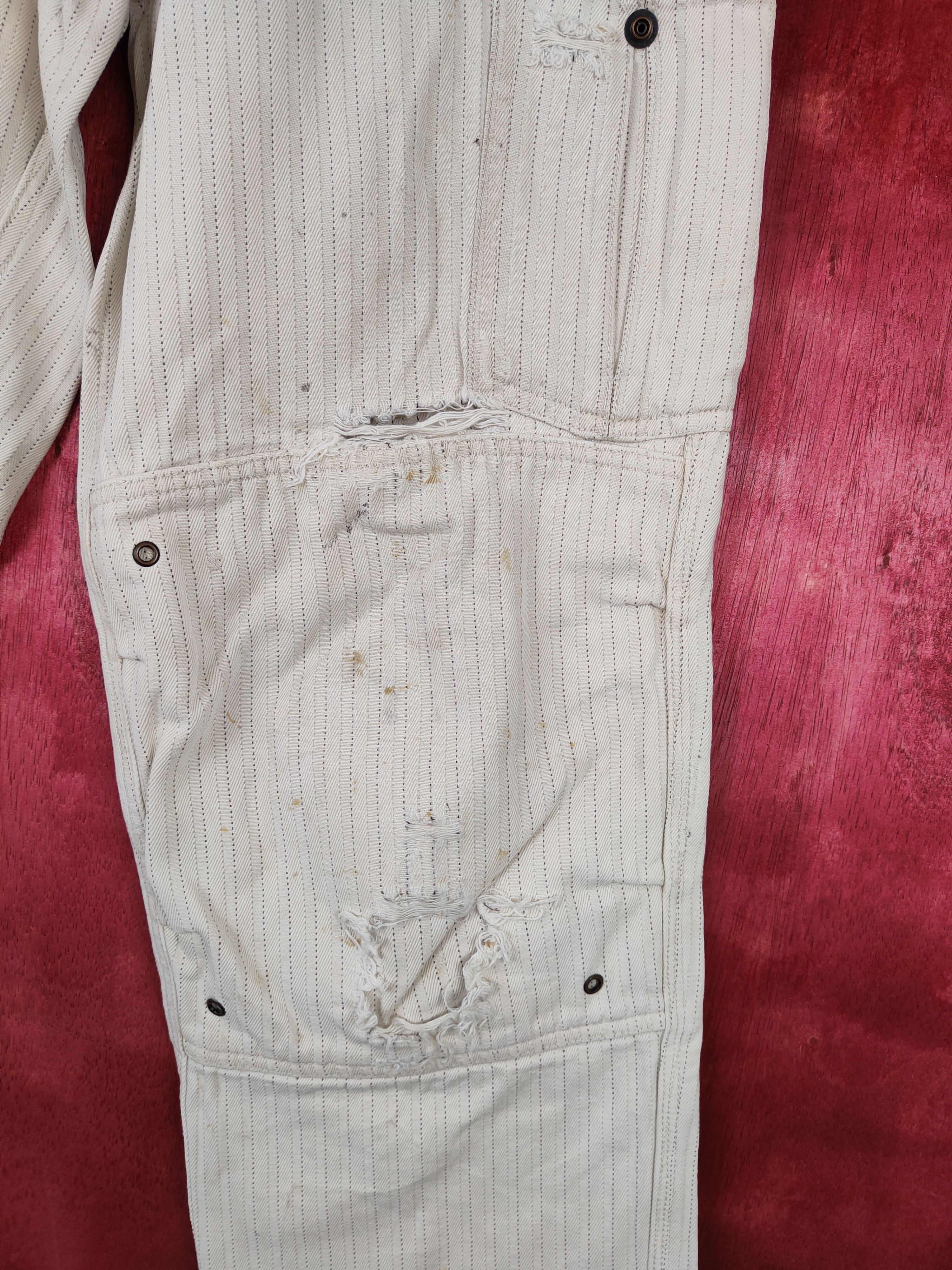 Japanese Brand DL Hakata Tobi White Multi Pocket Tactical Cargo Pants #S472 Size US 28 / EU 44 - 7 Thumbnail