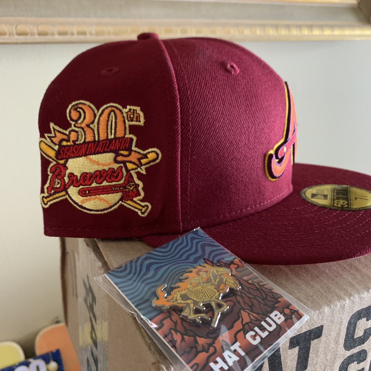 Hat Club Hat Club Badlands Atlanta Braves Size 7 3/8 30th side patch Size ONE SIZE - 3 Thumbnail