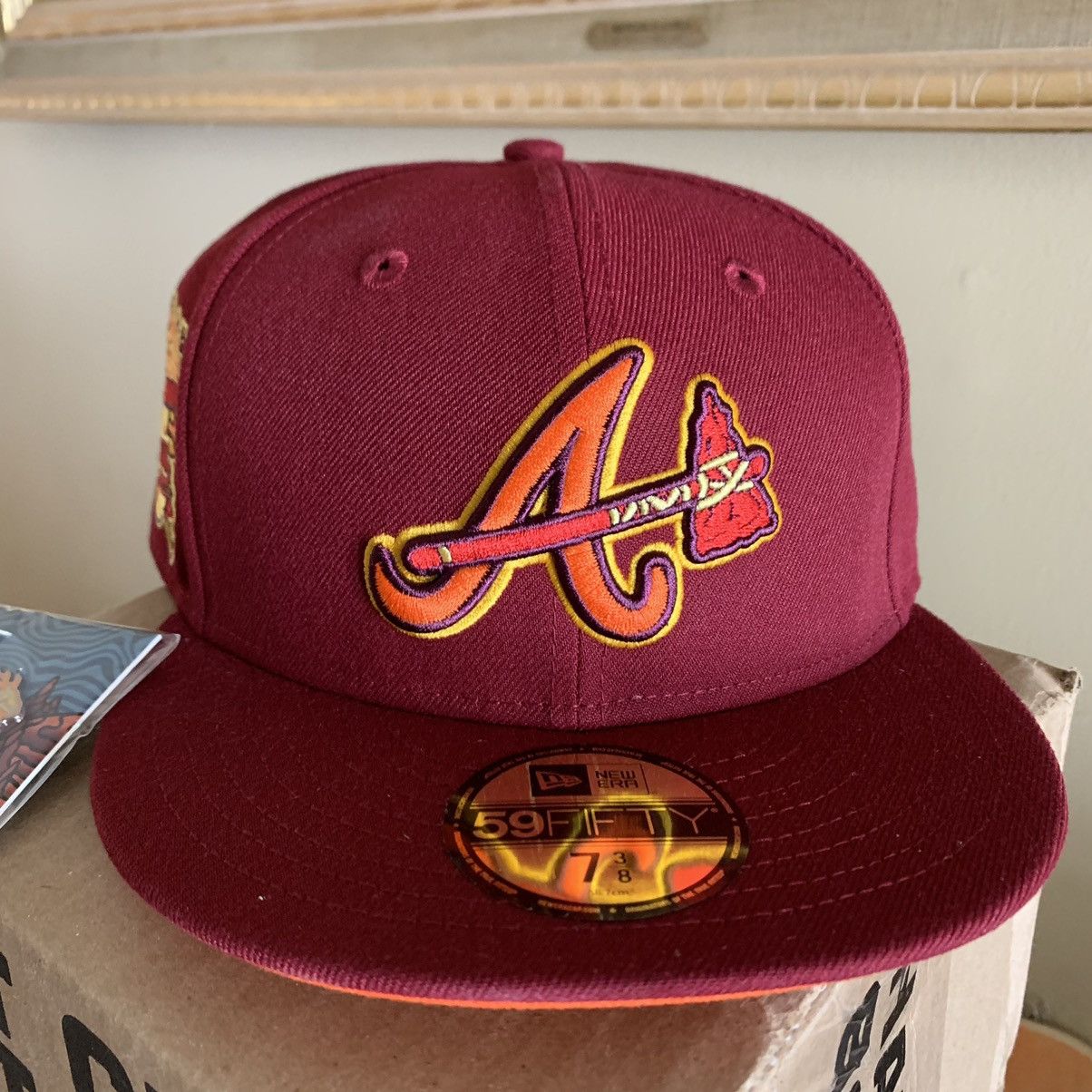 Hat Club Hat Club Badlands Atlanta Braves Size 7 3/8 30th side patch Size ONE SIZE - 2 Thumbnail