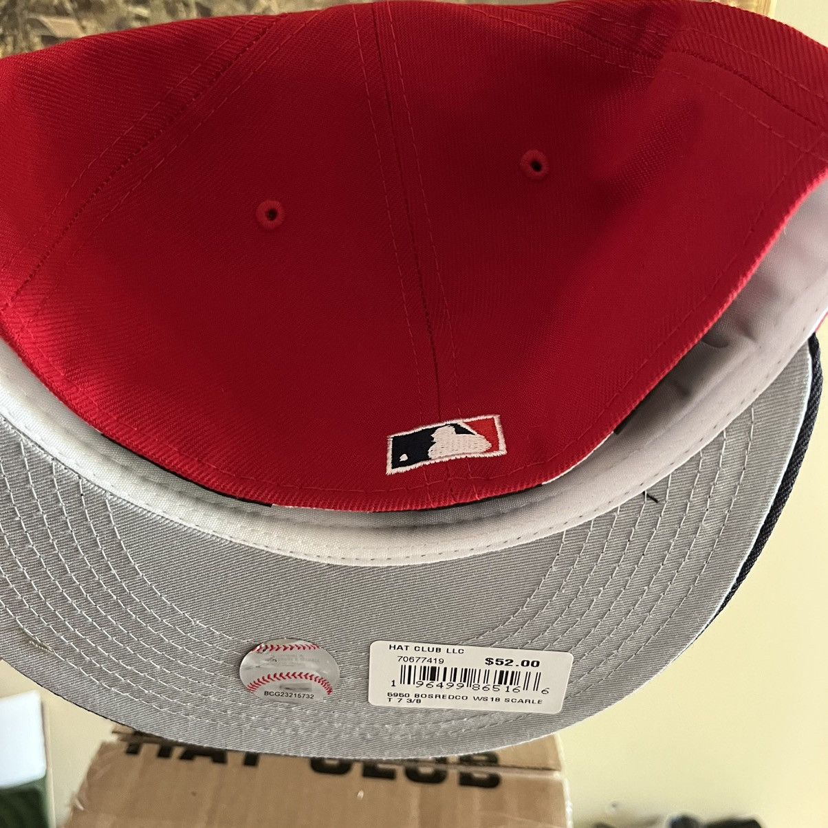 Hat Club × New Era Hat club Boston Red Sox Good greys Size 7 3/8 ,2018 WS patch Size ONE SIZE - 4 Thumbnail