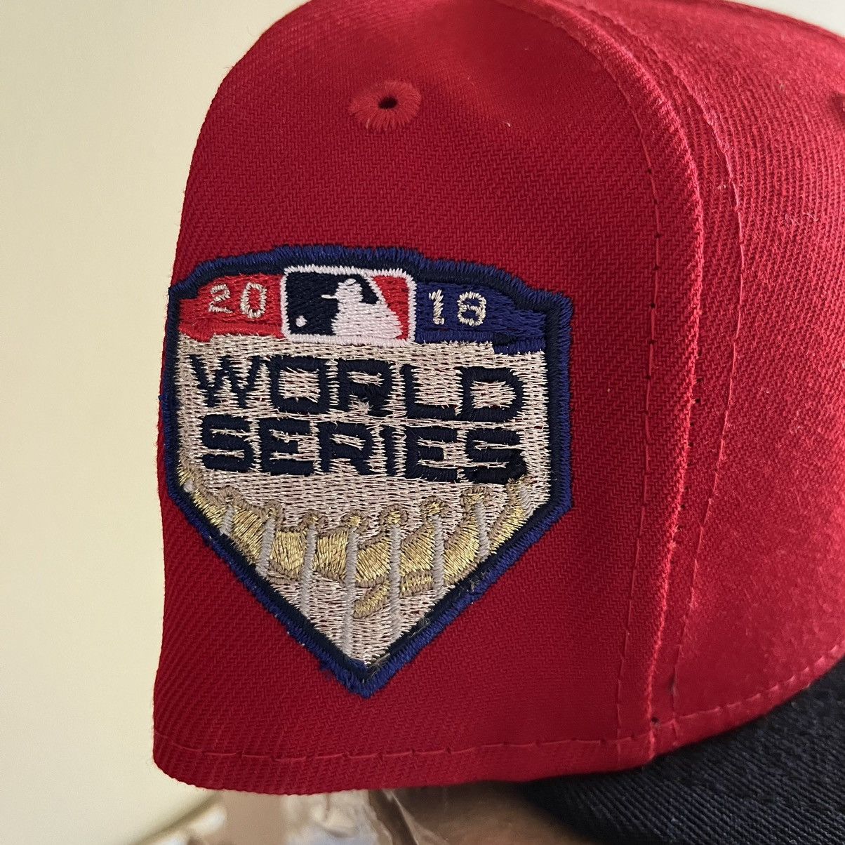 Hat Club × New Era Hat club Boston Red Sox Good greys Size 7 3/8 ,2018 WS patch Size ONE SIZE - 3 Thumbnail