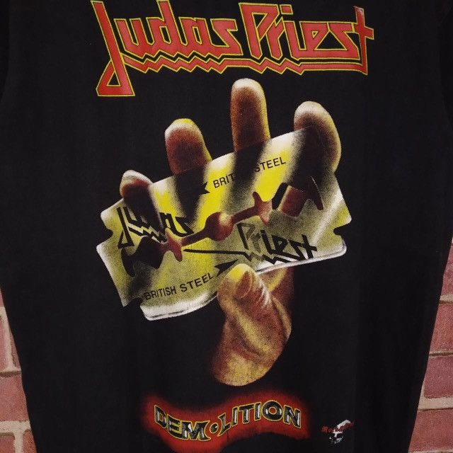 Band Tees Vintage Judas Priest Heavy Metal Band Promo Music Band Tour Size US L / EU 52-54 / 3 - 3 Thumbnail