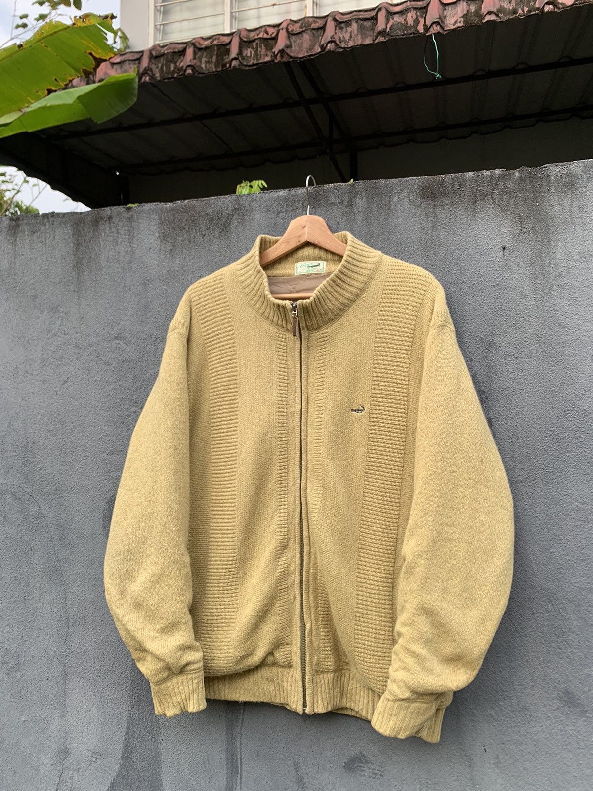 Japanese Brand 👹Vintage Crocodile Classic Cardigan Bomber Jacket Size US XL / EU 56 / 4 - 2 Thumbnail
