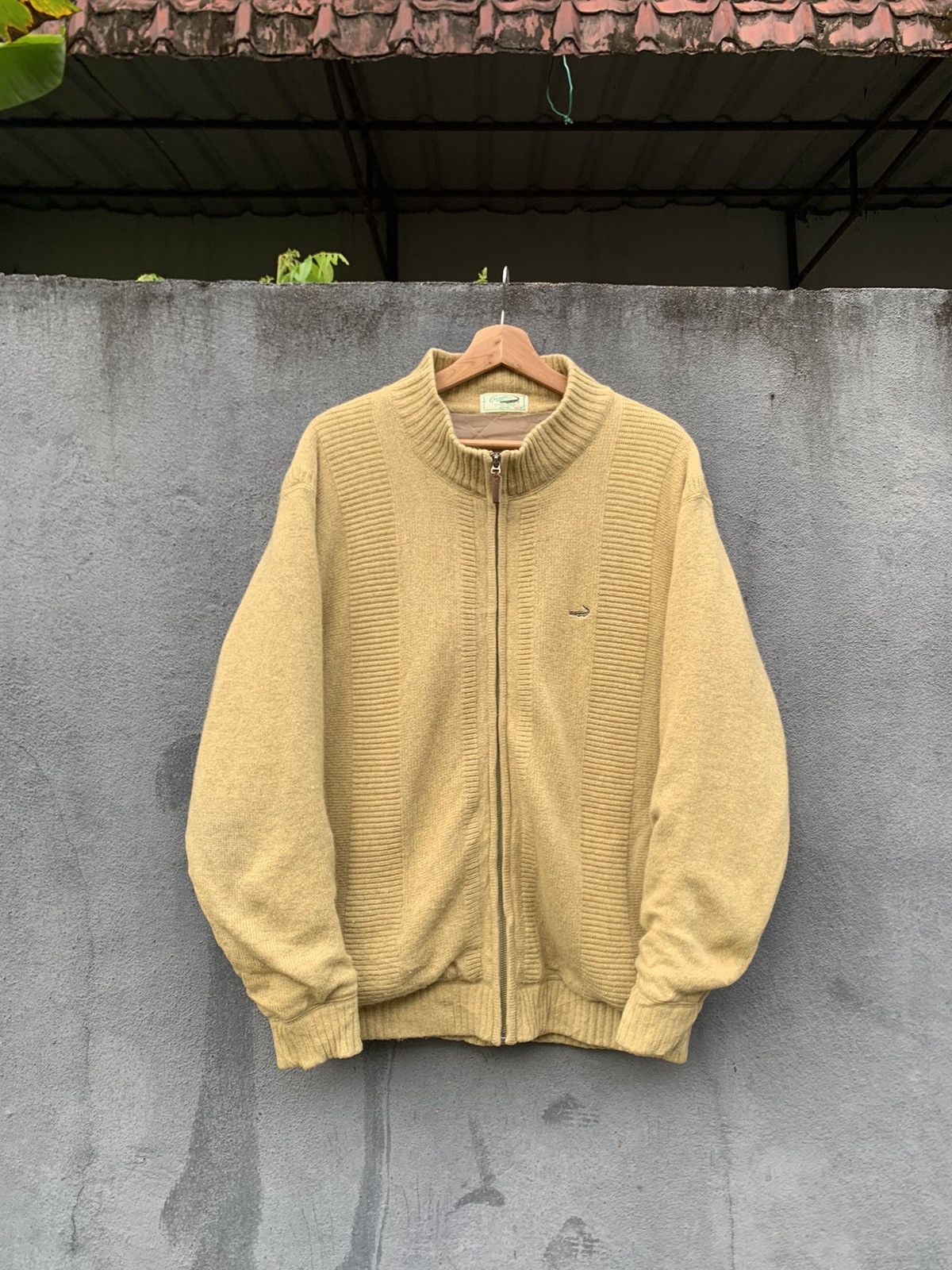 Japanese Brand 👹Vintage Crocodile Classic Cardigan Bomber Jacket Size US XL / EU 56 / 4 - 1 Thumbnail
