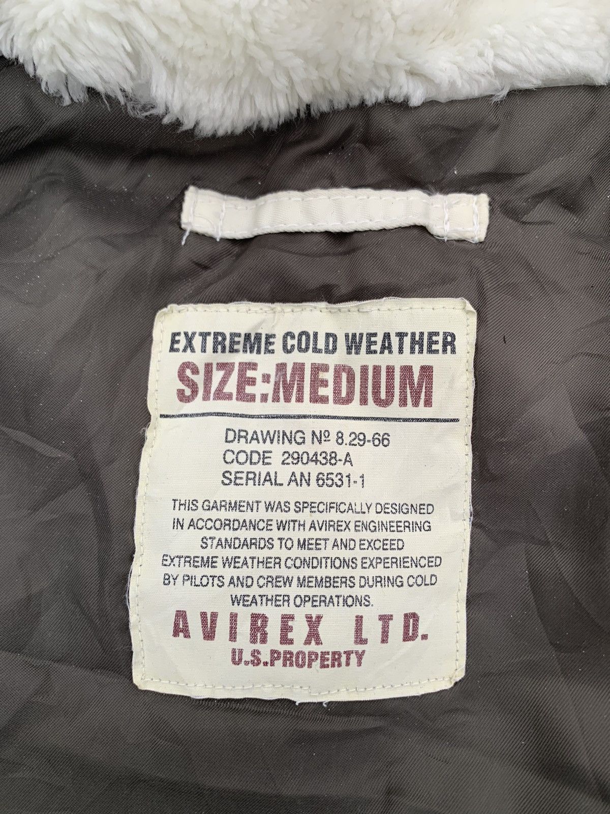 Avirex 🪖VINTAGE AVIREX USA EXTREME COLD WEATHER PARKA JACKET Size US XL / EU 56 / 4 - 15 Thumbnail