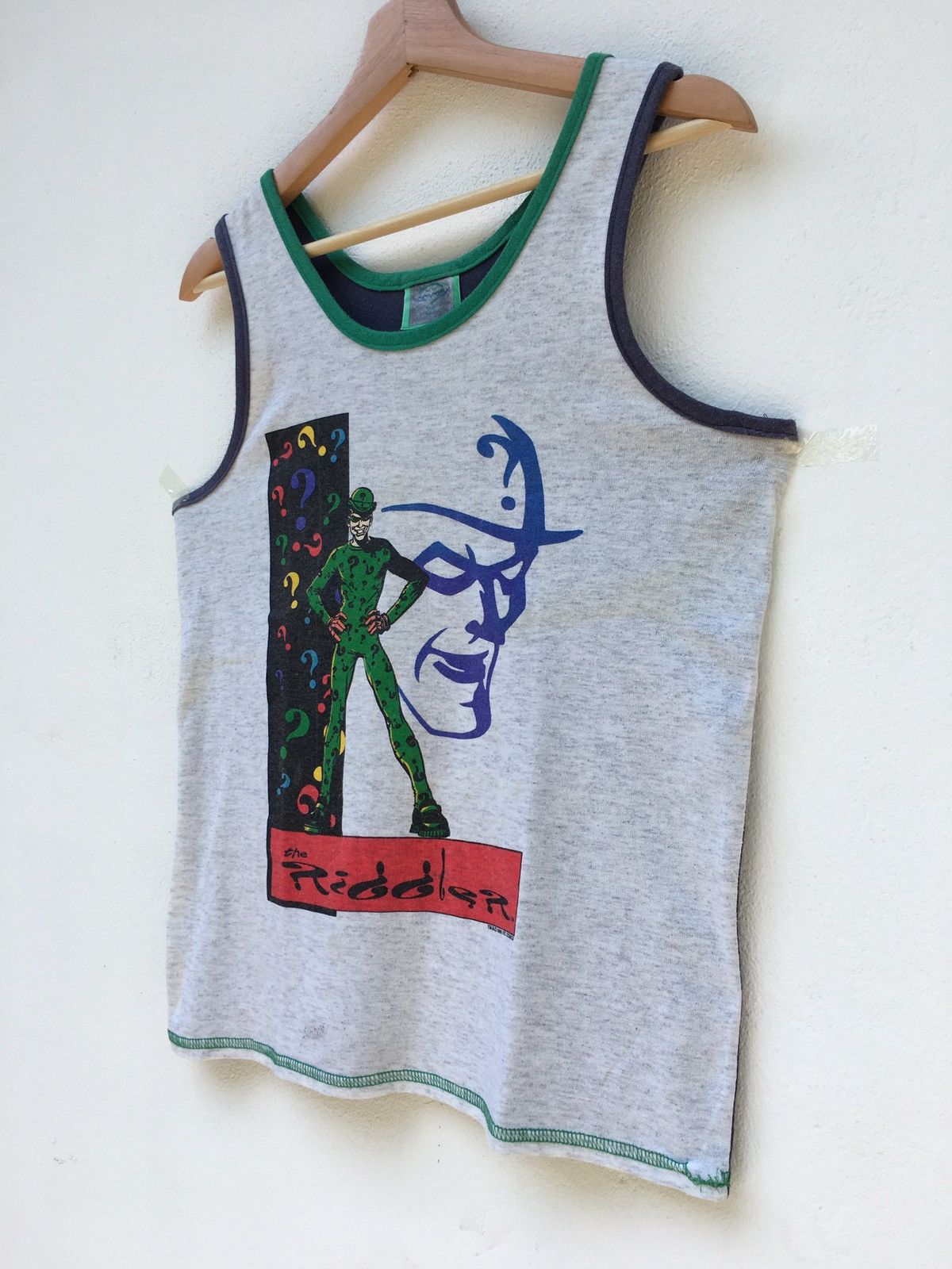 DC Comics Vtg Batman&Robin The Riddler Singlet DC ComicsMovieJoker Size US M / EU 48-50 / 2 - 3 Thumbnail