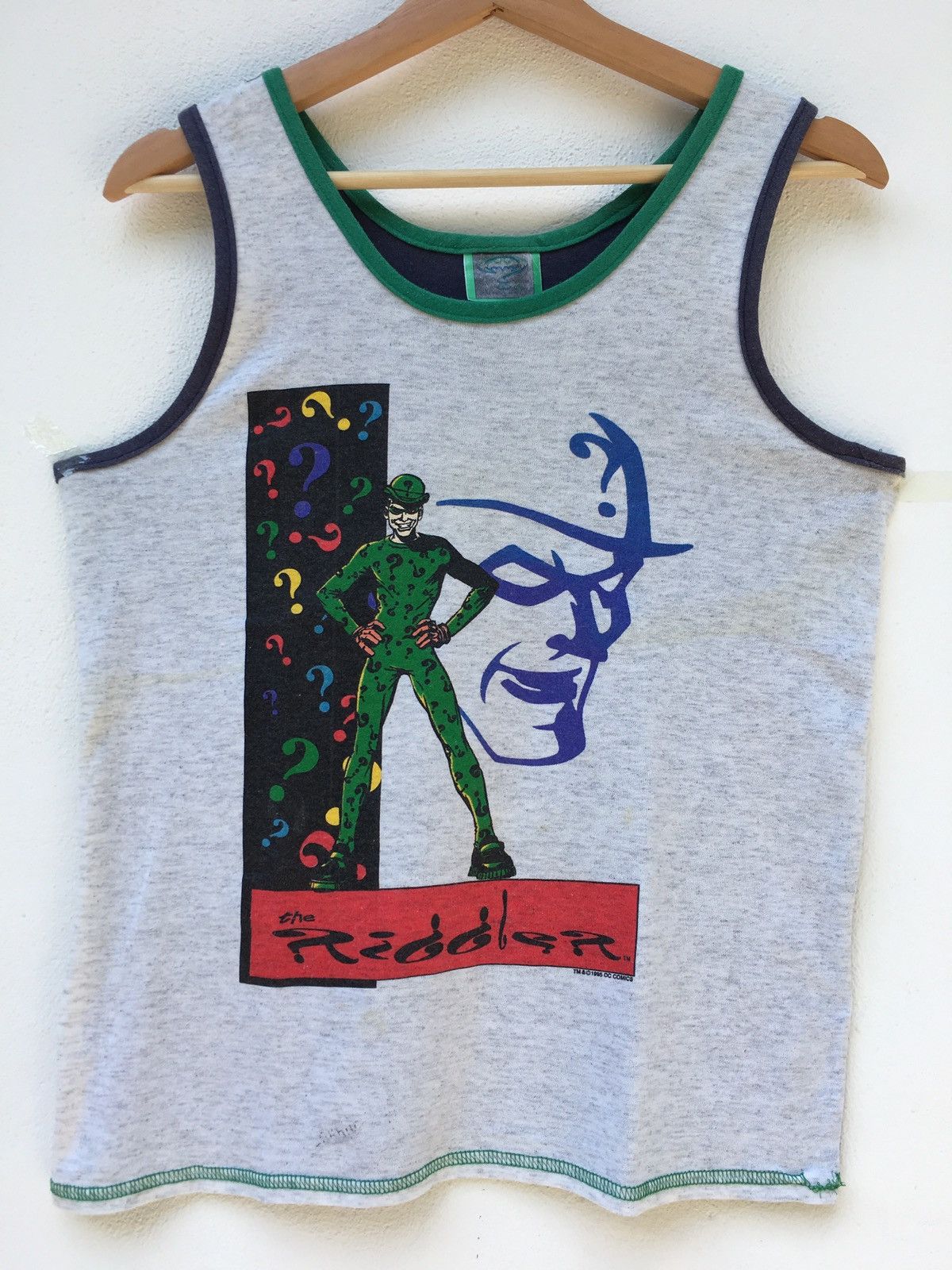 DC Comics Vtg Batman&Robin The Riddler Singlet DC ComicsMovieJoker Size US M / EU 48-50 / 2 - 4 Thumbnail