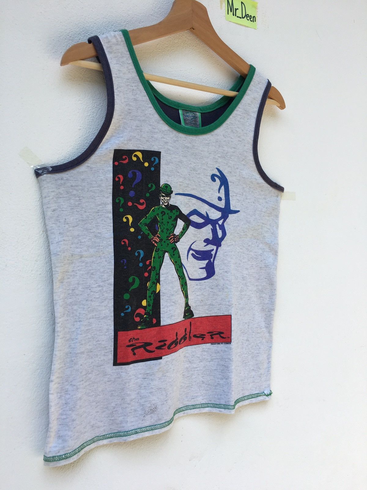 DC Comics Vtg Batman&Robin The Riddler Singlet DC ComicsMovieJoker Size US M / EU 48-50 / 2 - 2 Thumbnail