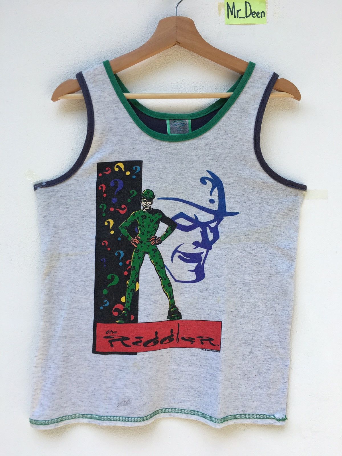 DC Comics Vtg Batman&Robin The Riddler Singlet DC ComicsMovieJoker Size US M / EU 48-50 / 2 - 1 Thumbnail