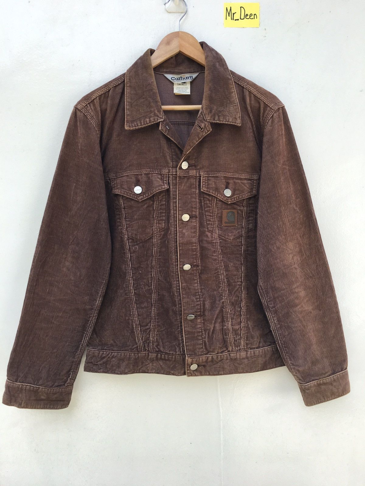 image of Carhartt Jacket Vintage Velvet/ Corduroy Style in Brown, Men's (Size Medium)