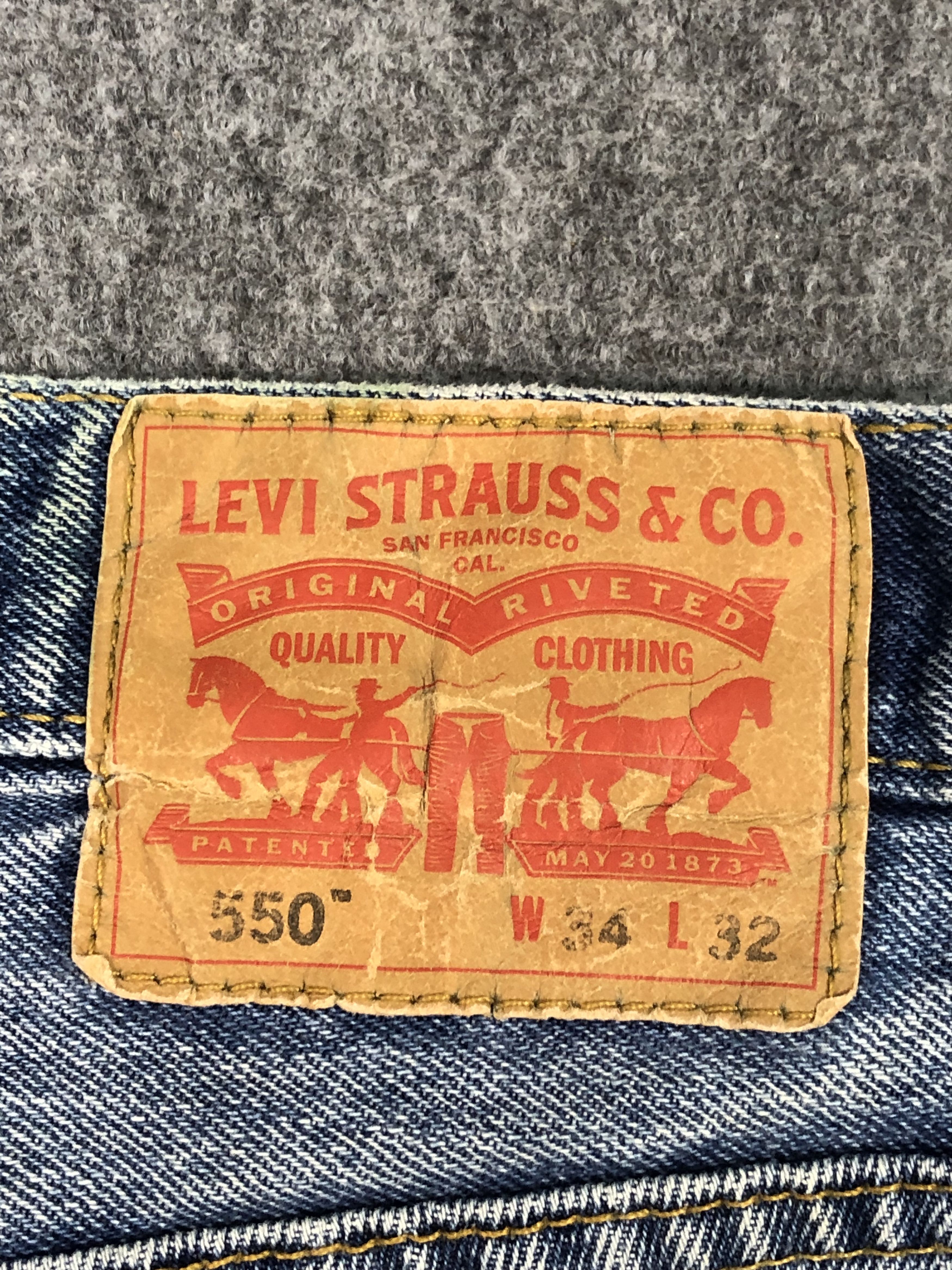 Levi's Vintage Levis 550 Jeans DP0384 Size US 34 / EU 50 - 4 Thumbnail