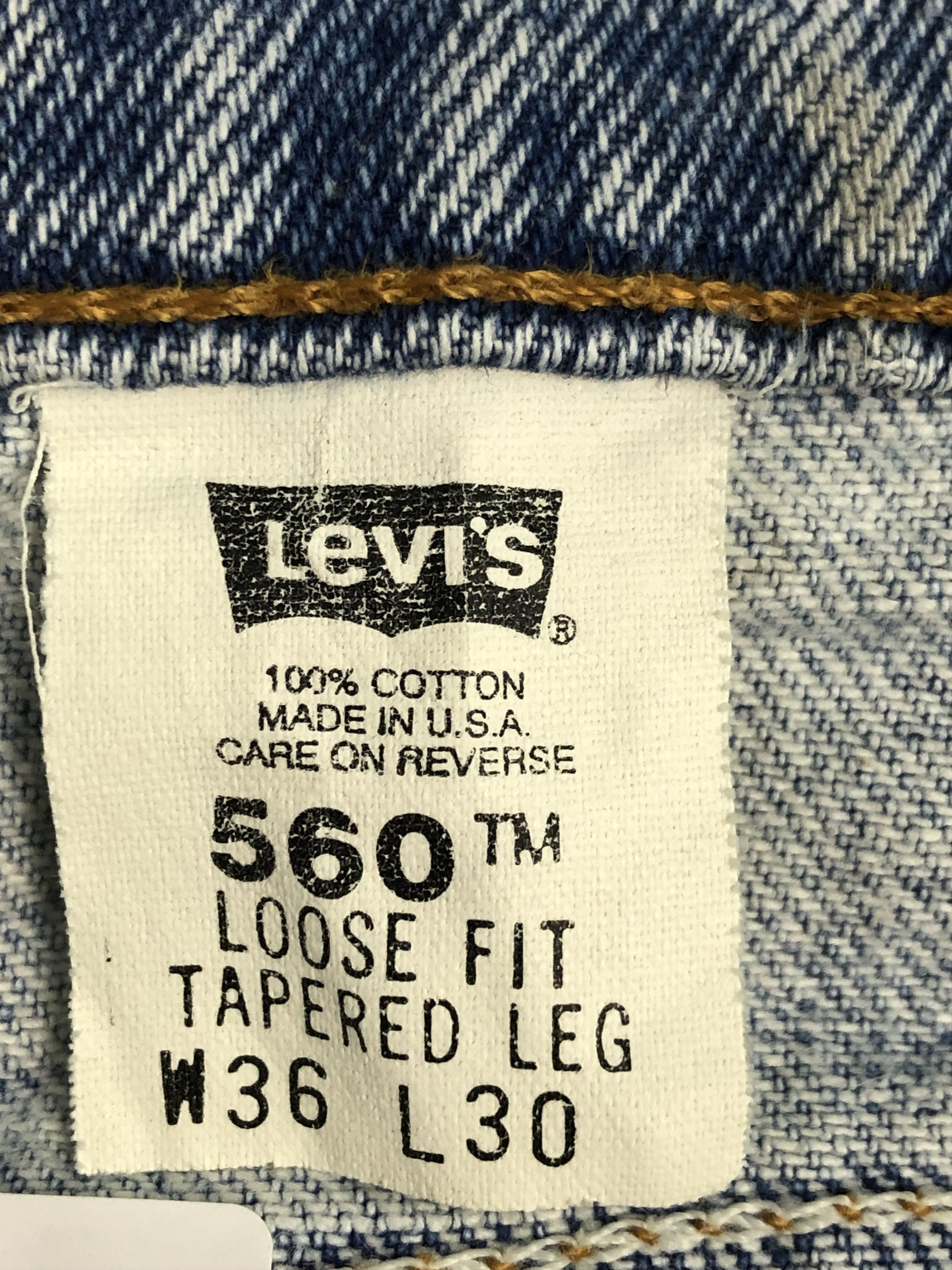 Levi's Vintage Levis 560 Jeans DP0411 Size US 34 / EU 50 - 6 Thumbnail