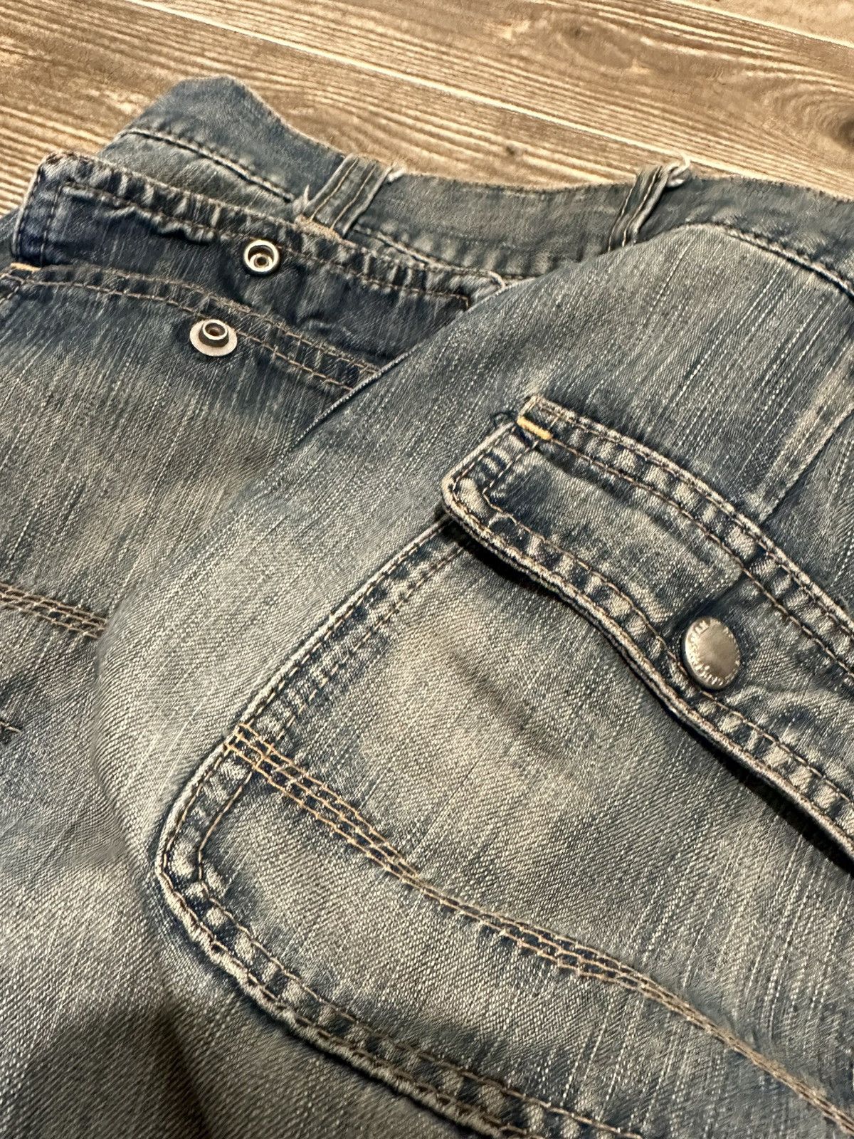 Junya Watanabe Junya Watanabe SS2005 Moto Flared zipper denim Size US 30 / EU 46 - 4 Thumbnail