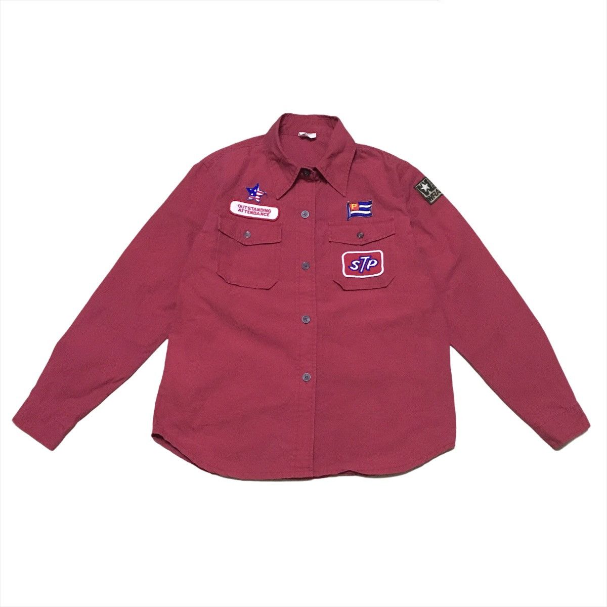 Racing STP Patches Button Up Shirt