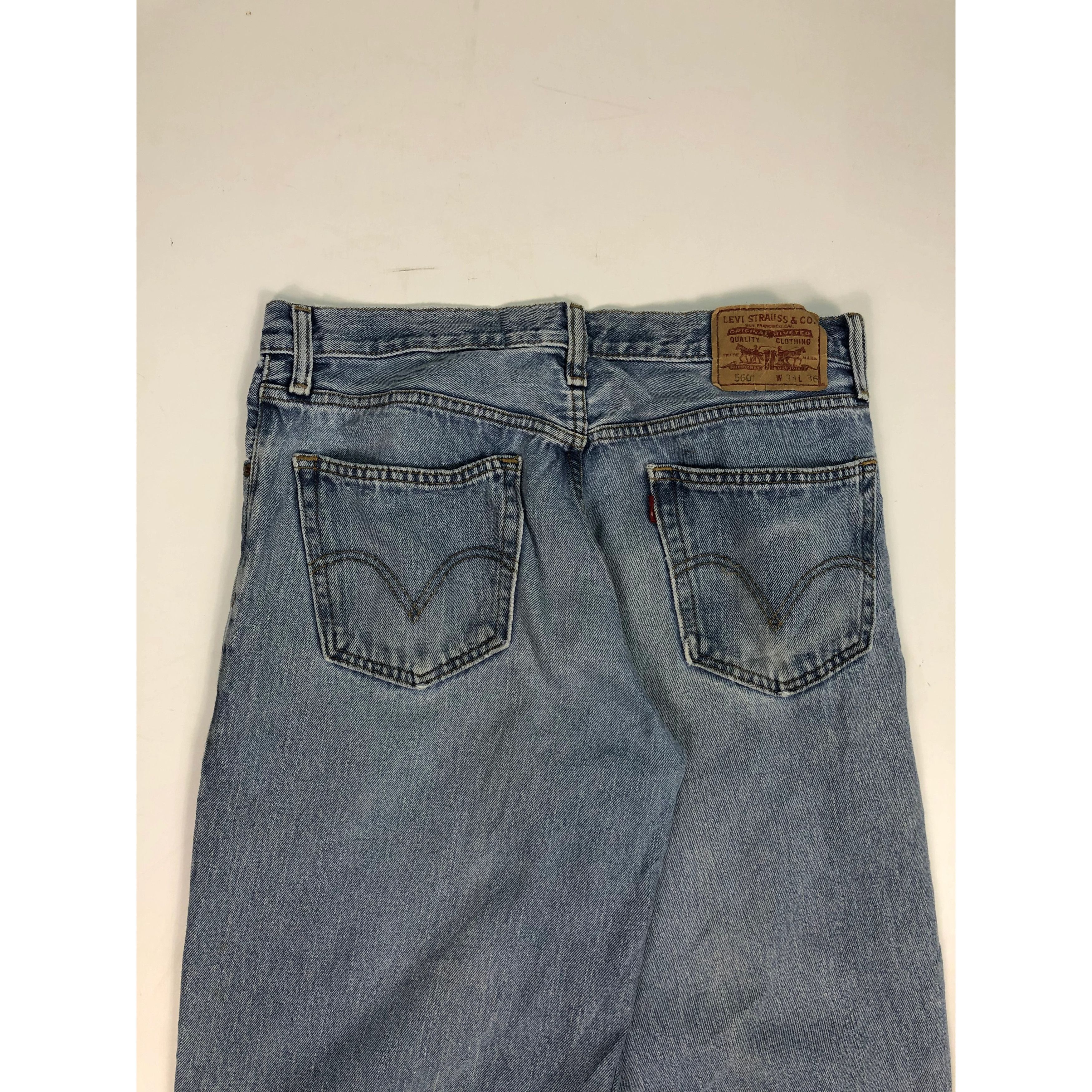 Levi's Vintage Levis 560 Comfort Fit Faded Denim DP0021 Size US 34 / EU 50 - 4 Thumbnail
