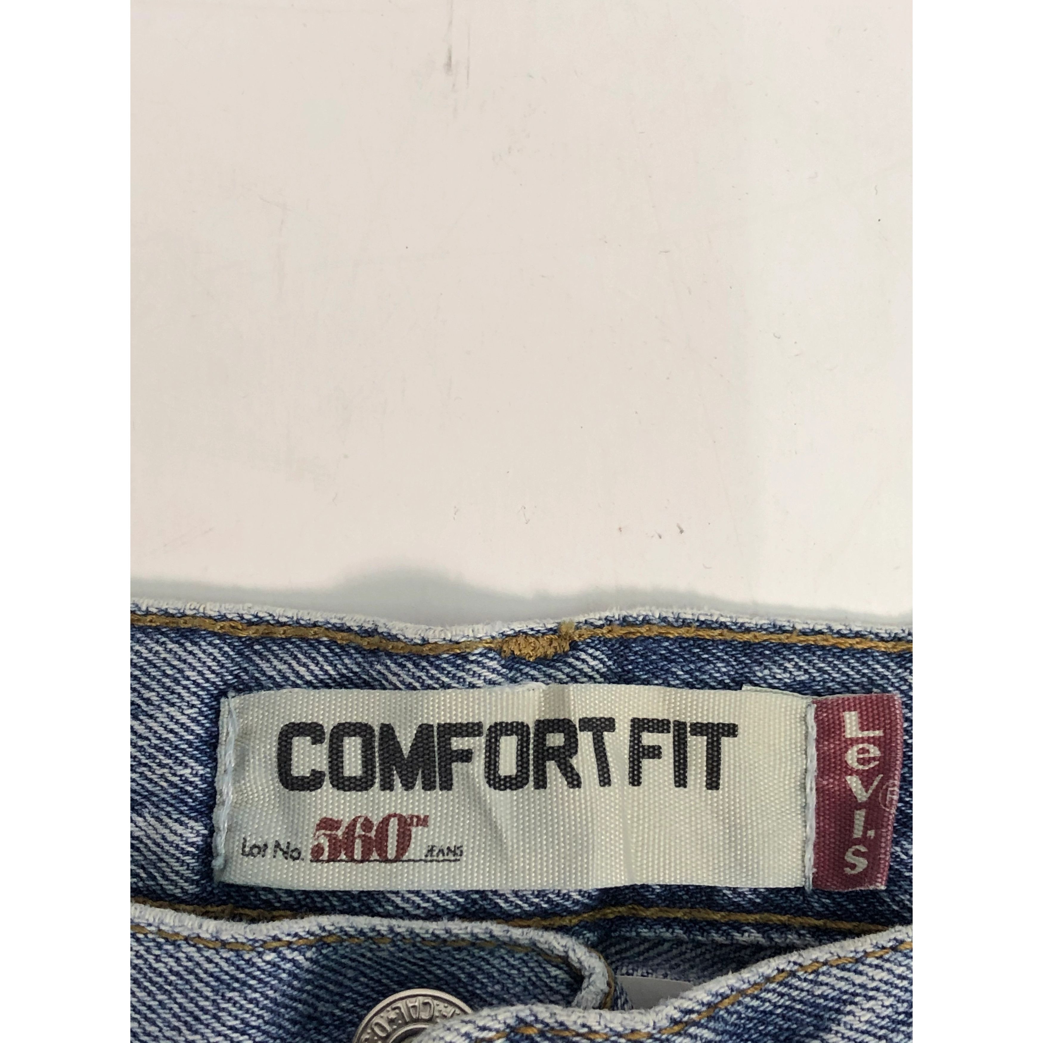 Levi's Vintage Levis 560 Comfort Fit Faded Denim DP0021 Size US 34 / EU 50 - 5 Thumbnail