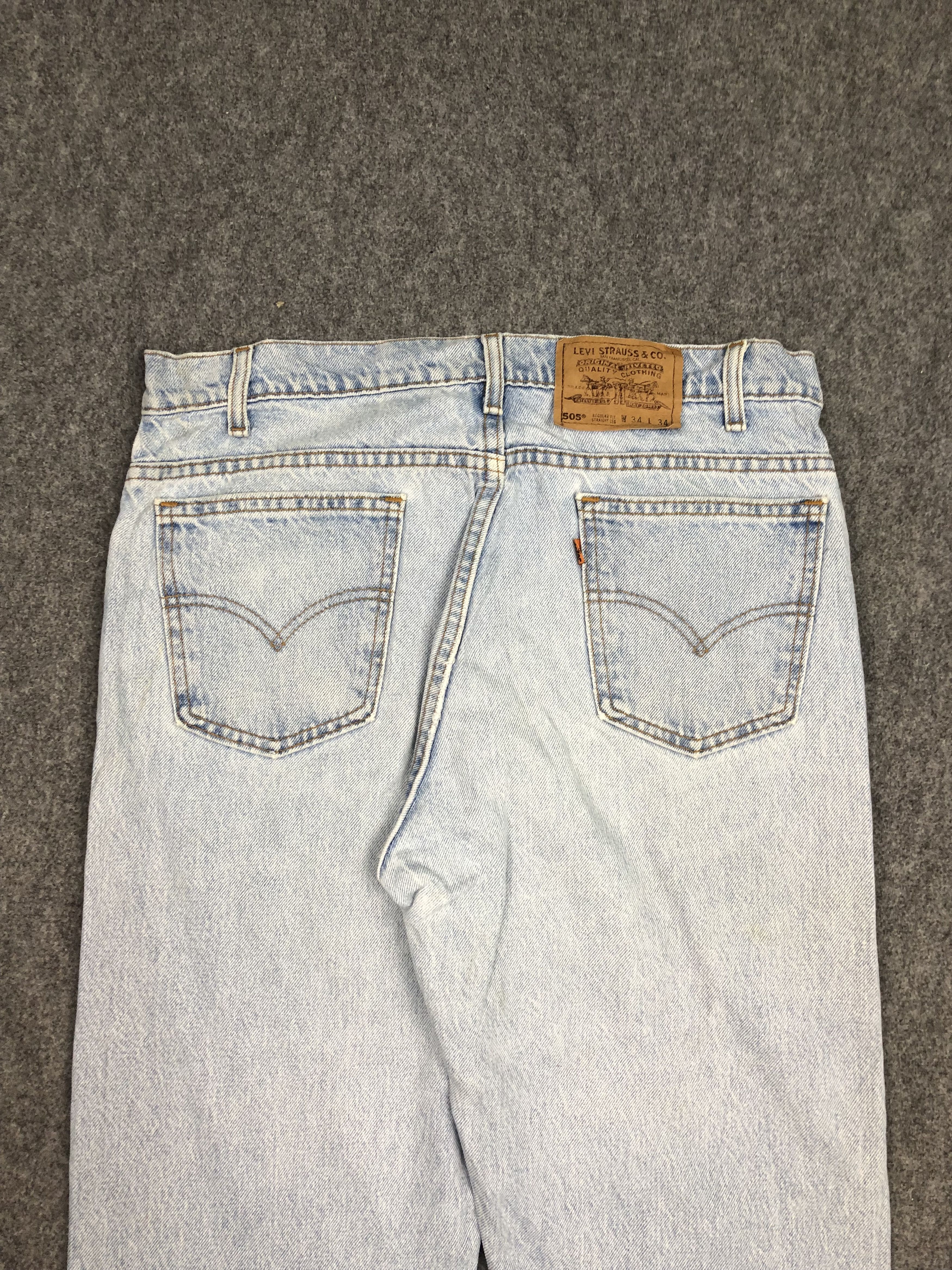 Levi's Vintage 90s Levis 505 Jeans DP0441 Size US 34 / EU 50 - 4 Thumbnail