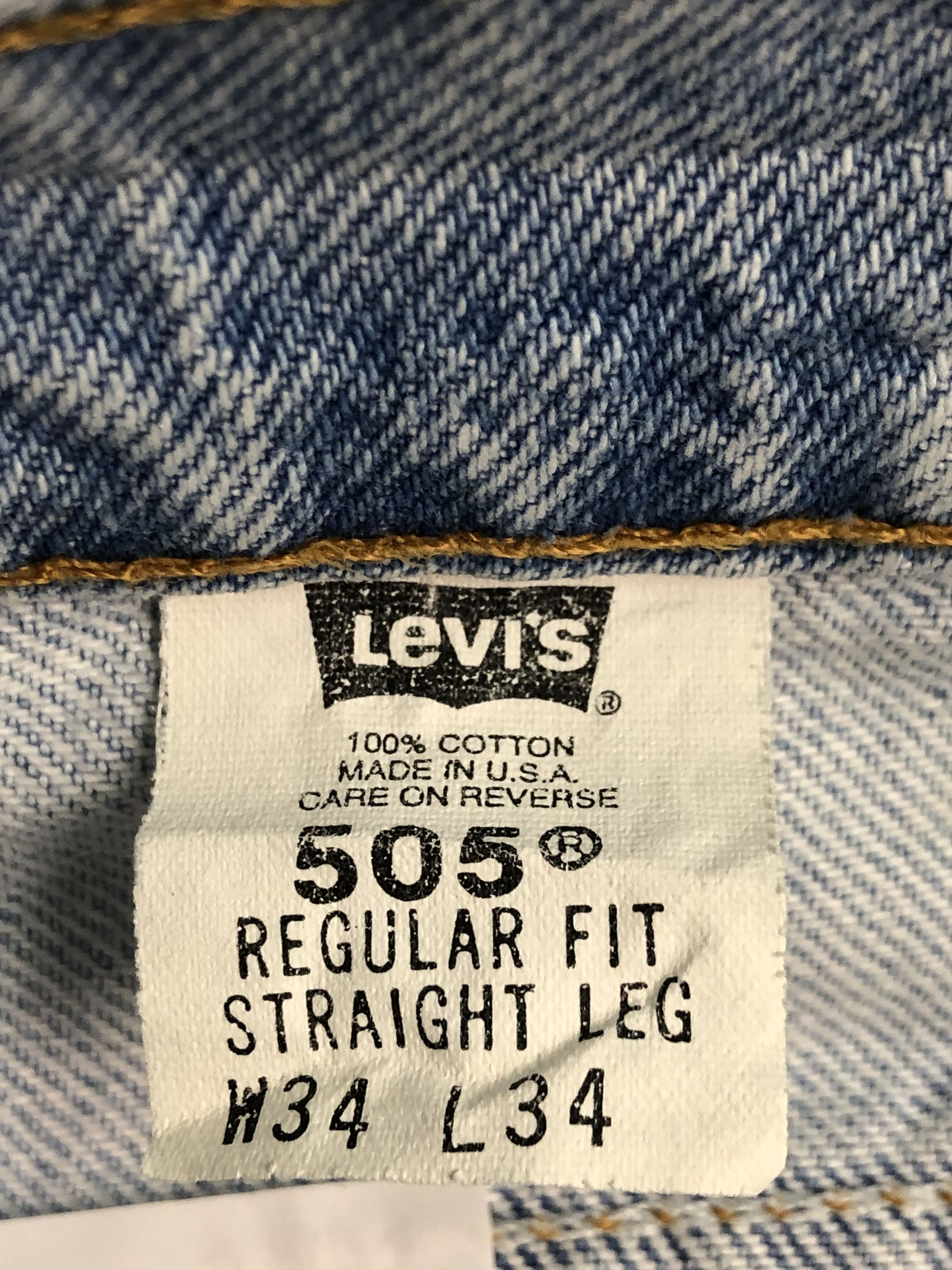 Levi's Vintage 90s Levis 505 Jeans DP0441 Size US 34 / EU 50 - 6 Thumbnail