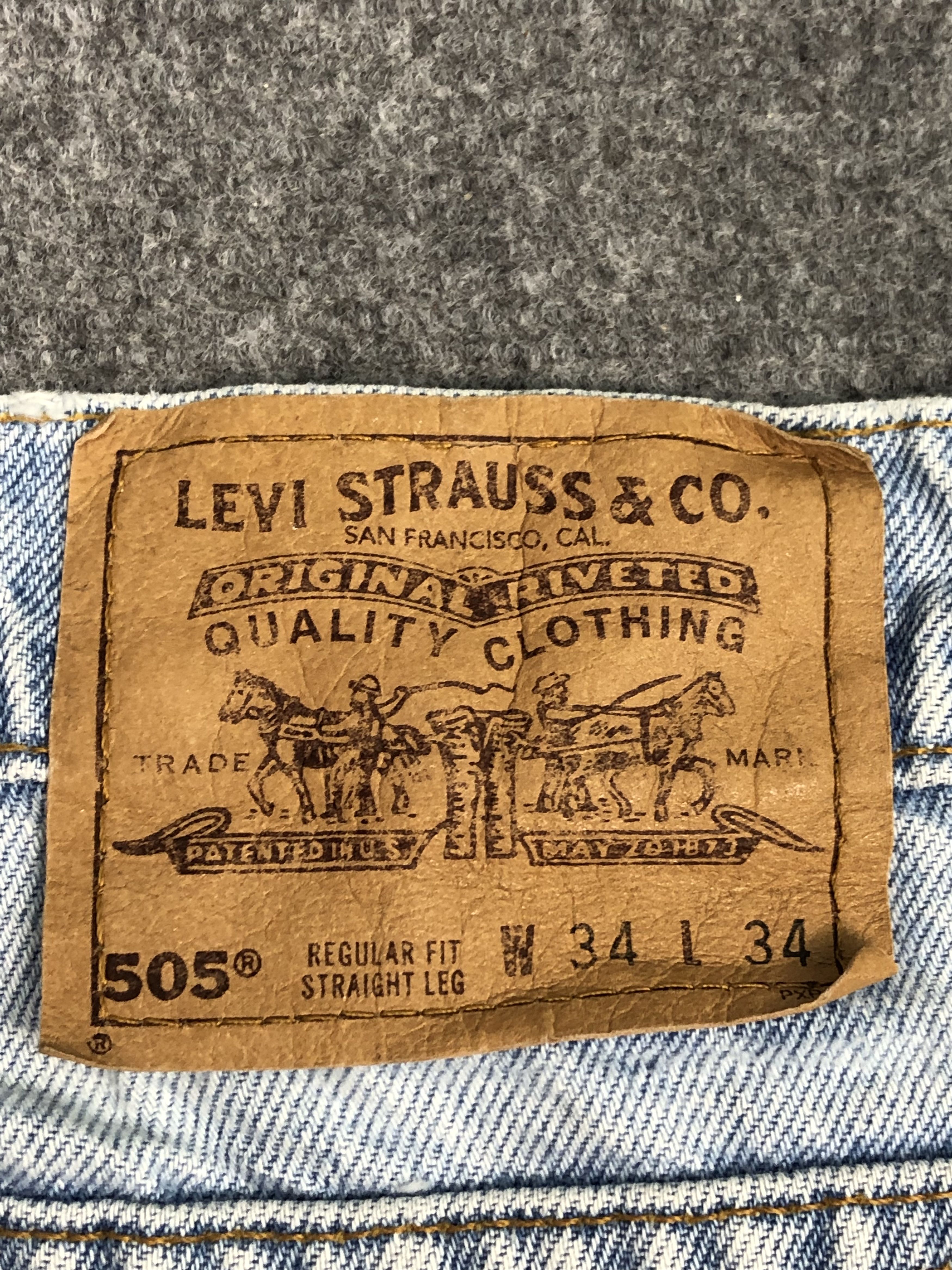 Levi's Vintage 90s Levis 505 Jeans DP0441 Size US 34 / EU 50 - 5 Thumbnail