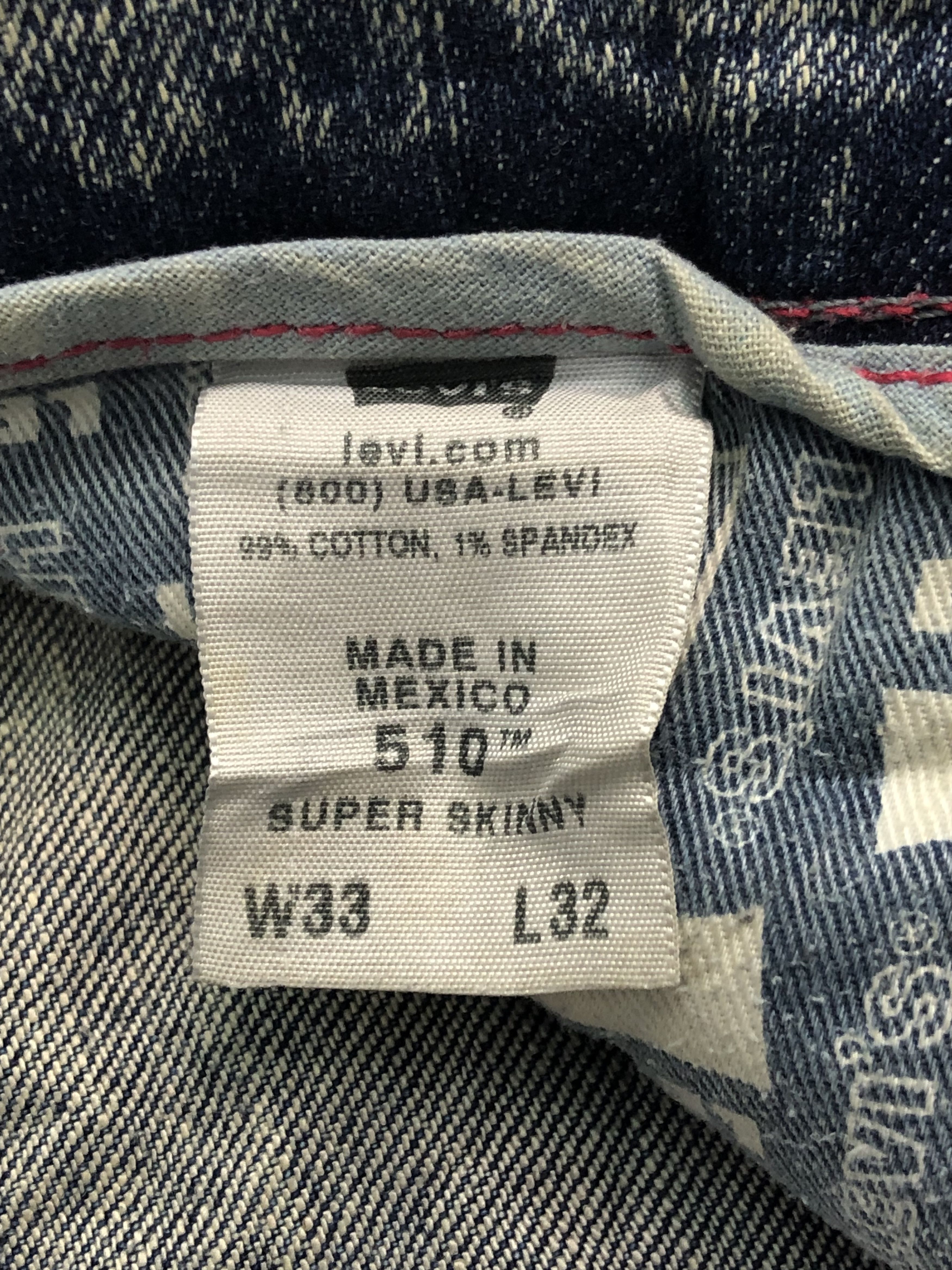 Levi's Vintage Levis 510 Jeans DP0451 Size US 34 / EU 50 - 6 Thumbnail