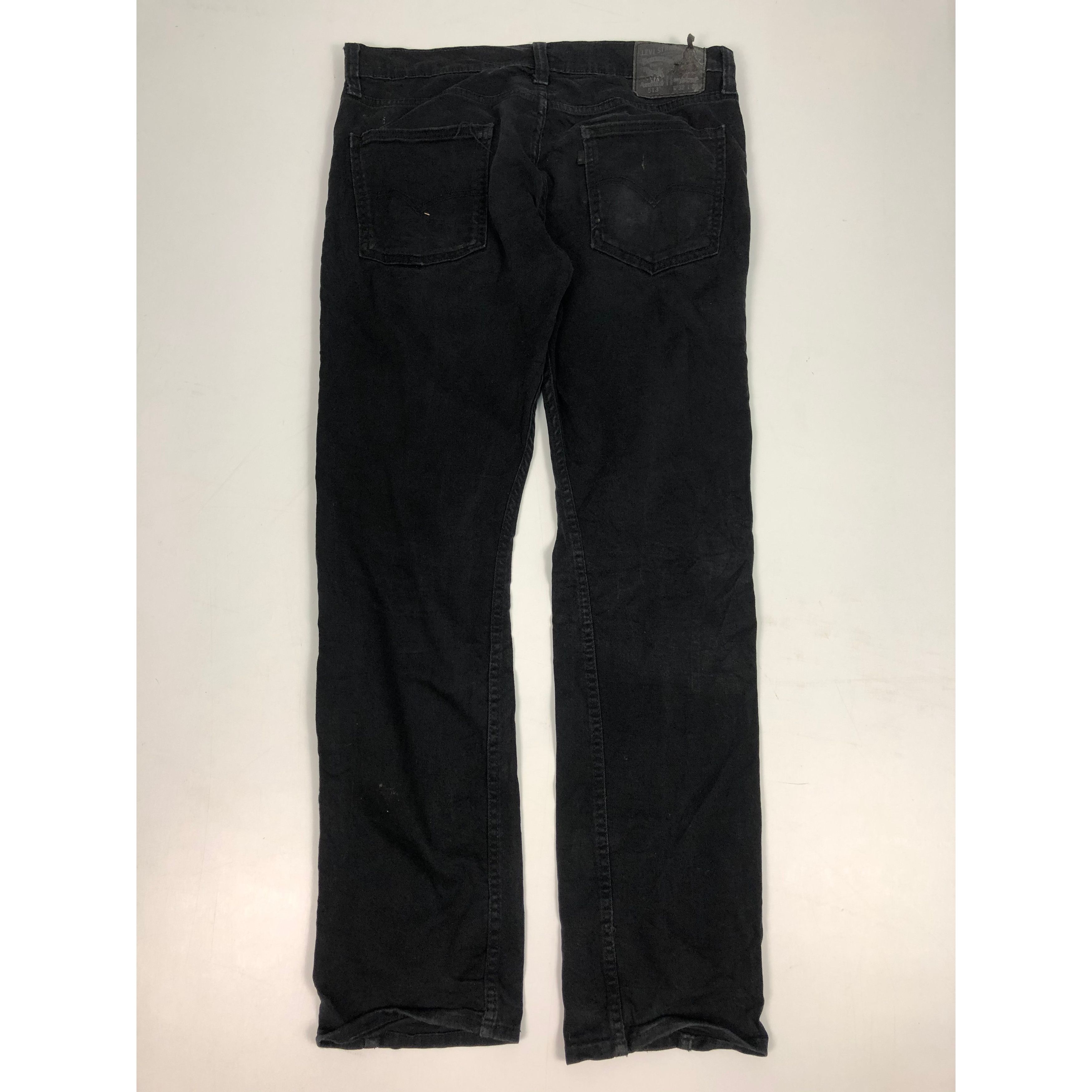 Levi's × Vintage Vintage Levis 513 Superblack Distressed denim DP0077 Size US 34 / EU 50 - 3 Thumbnail