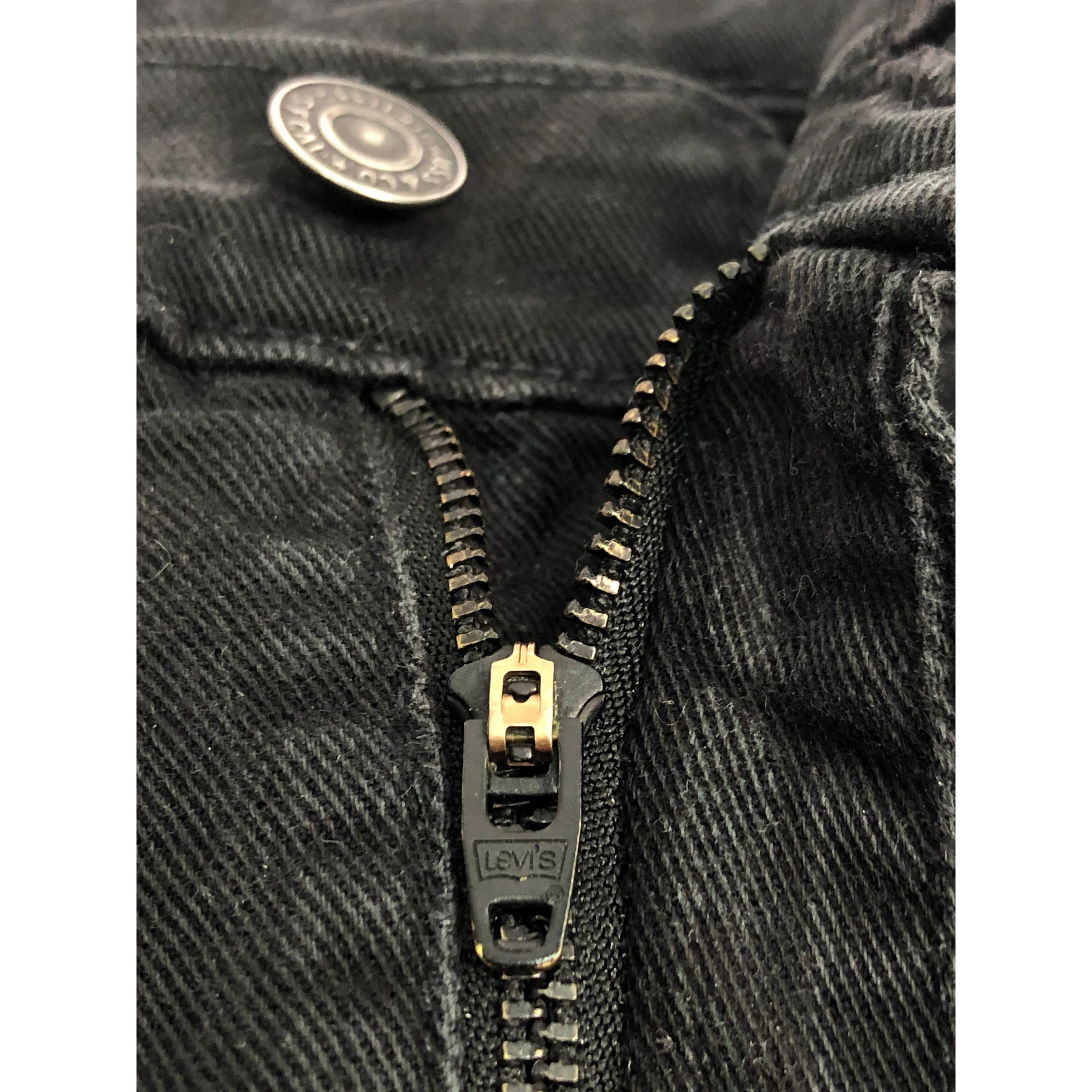 Levi's × Vintage Vintage Levis 513 Superblack Distressed denim DP0077 Size US 34 / EU 50 - 8 Thumbnail