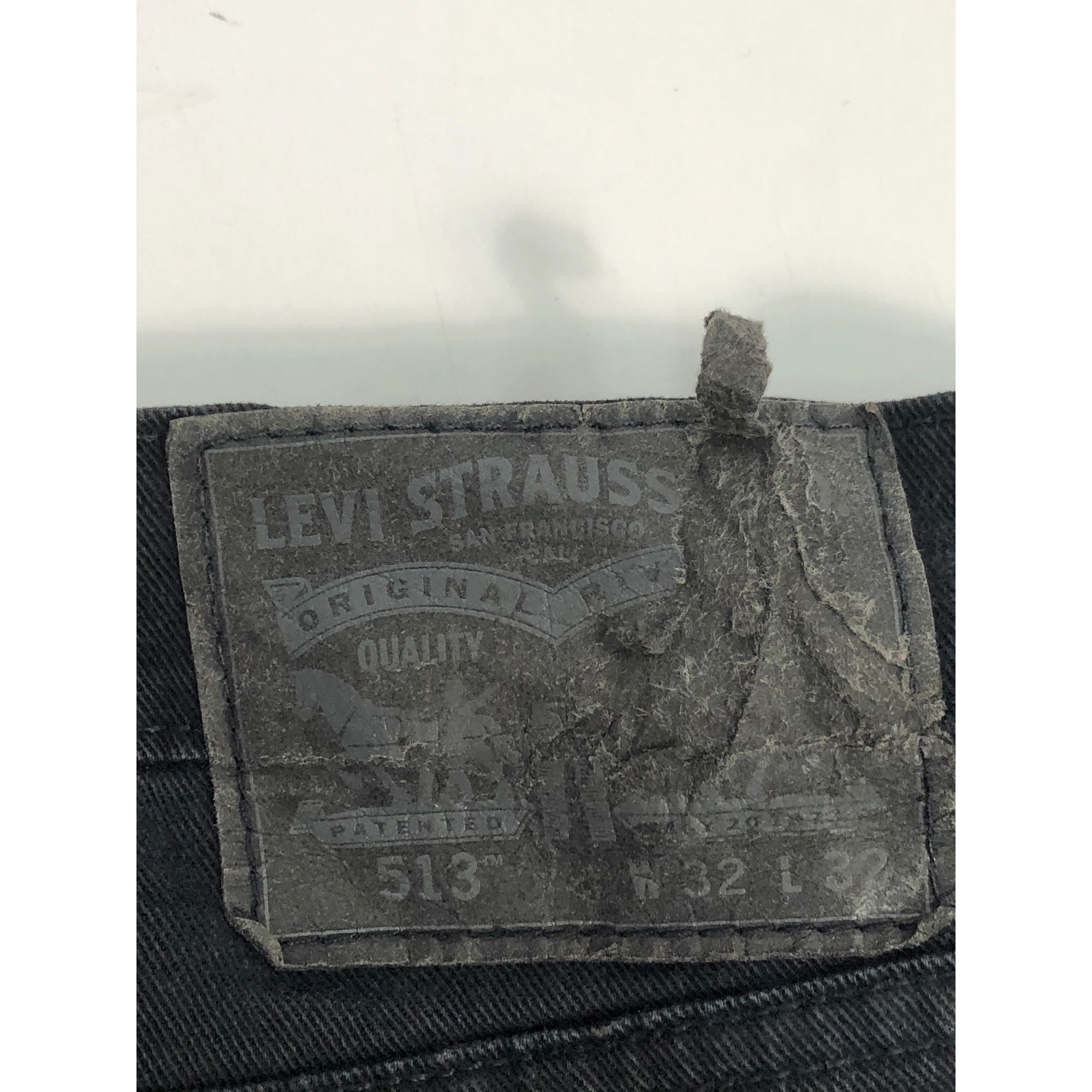 Levi's × Vintage Vintage Levis 513 Superblack Distressed denim DP0077 Size US 34 / EU 50 - 9 Thumbnail
