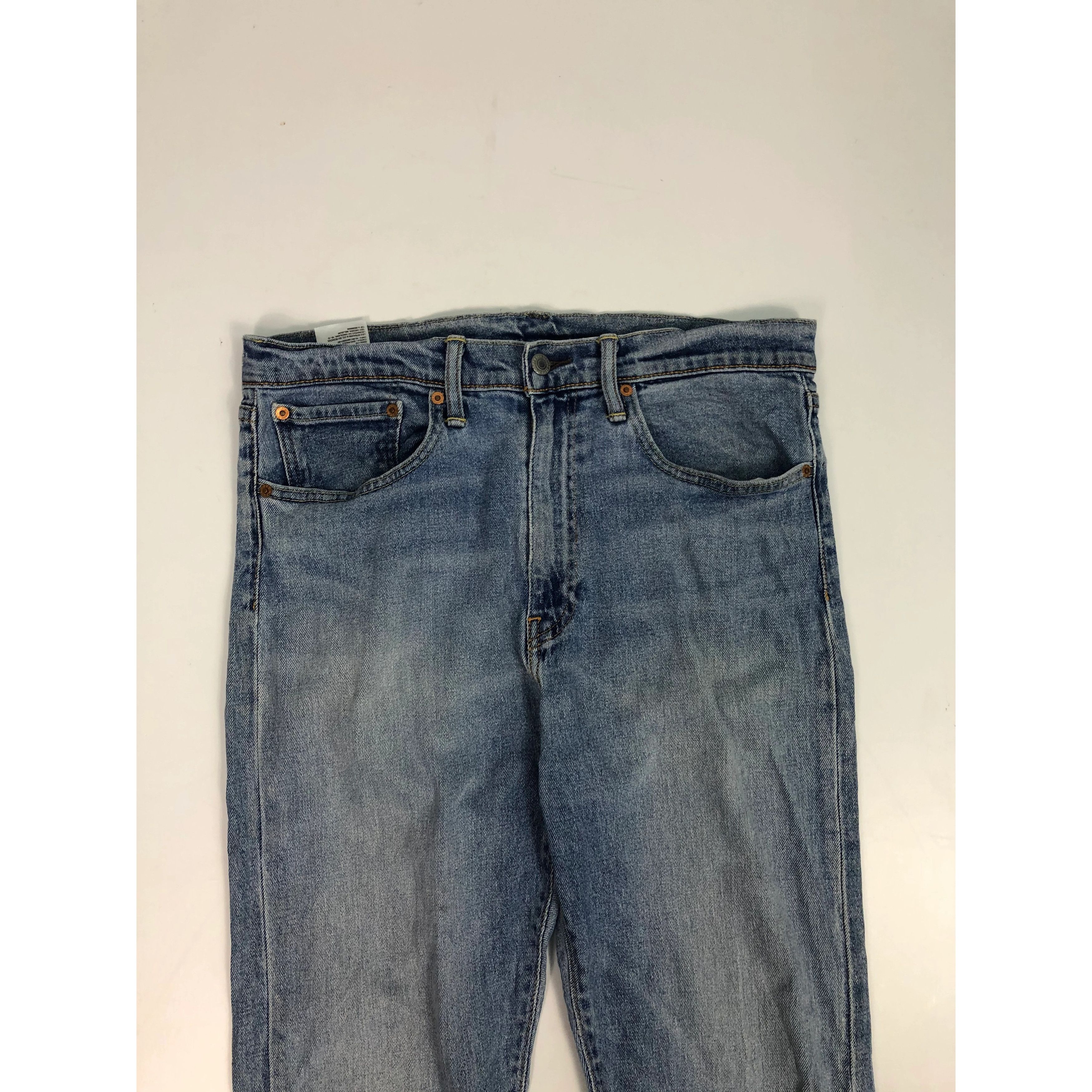 Levi's Vintage Levis 522 Distressed Denim Faded Blue DP0082 Size US 34 / EU 50 - 2 Thumbnail